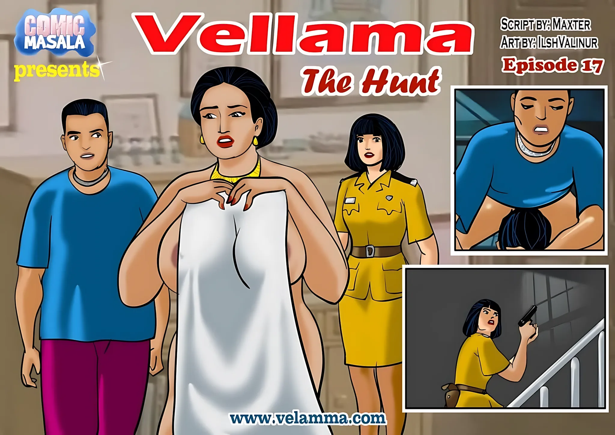 Velamma All Episodes Comics - 17 . Velamma - Episode 17 - The Hunt - Page 1