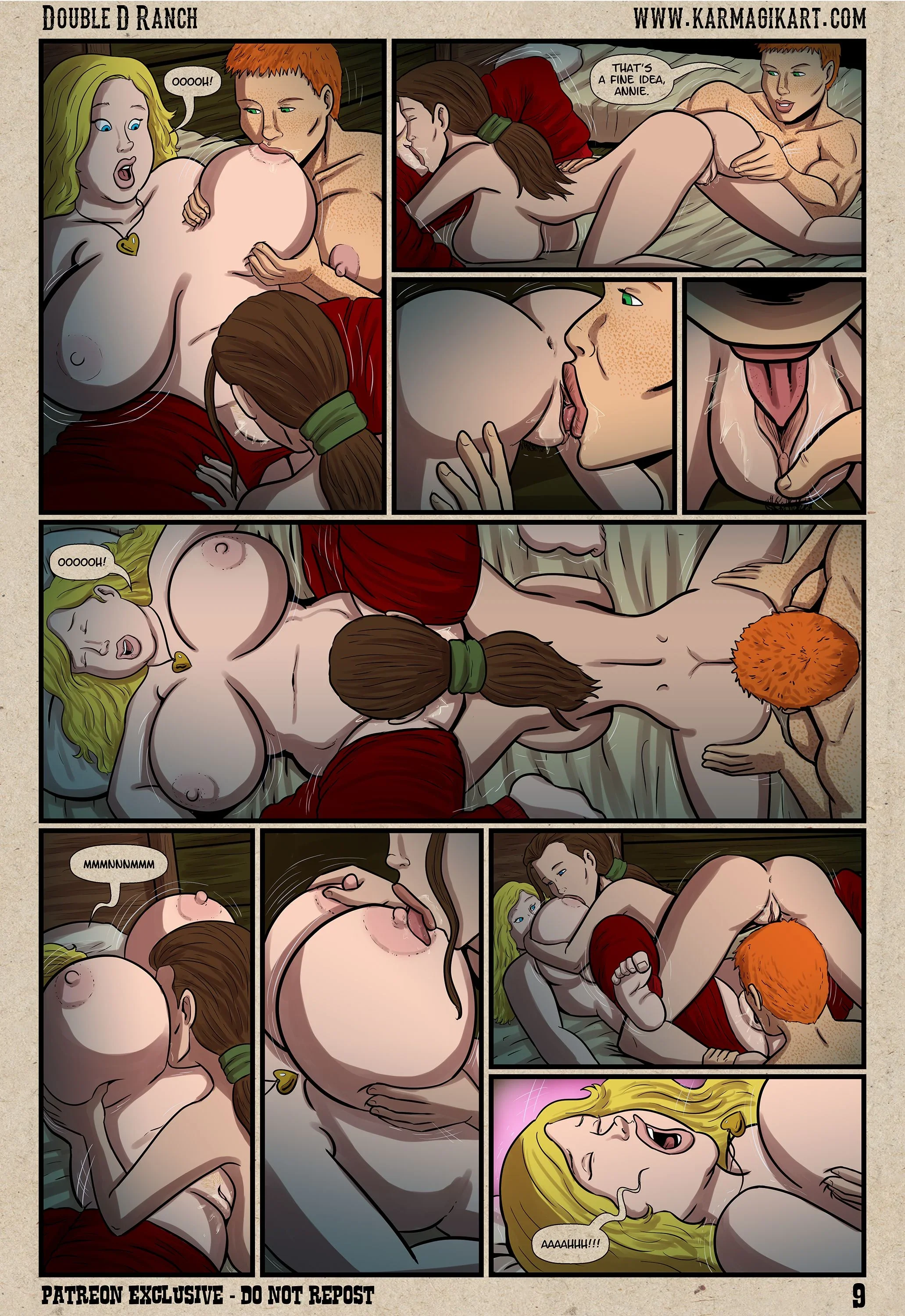The Cowgirls Of The Double D Ranch [Karmagik] - 2. A Wet And Stormy Night - [Karmagik] - Page 12