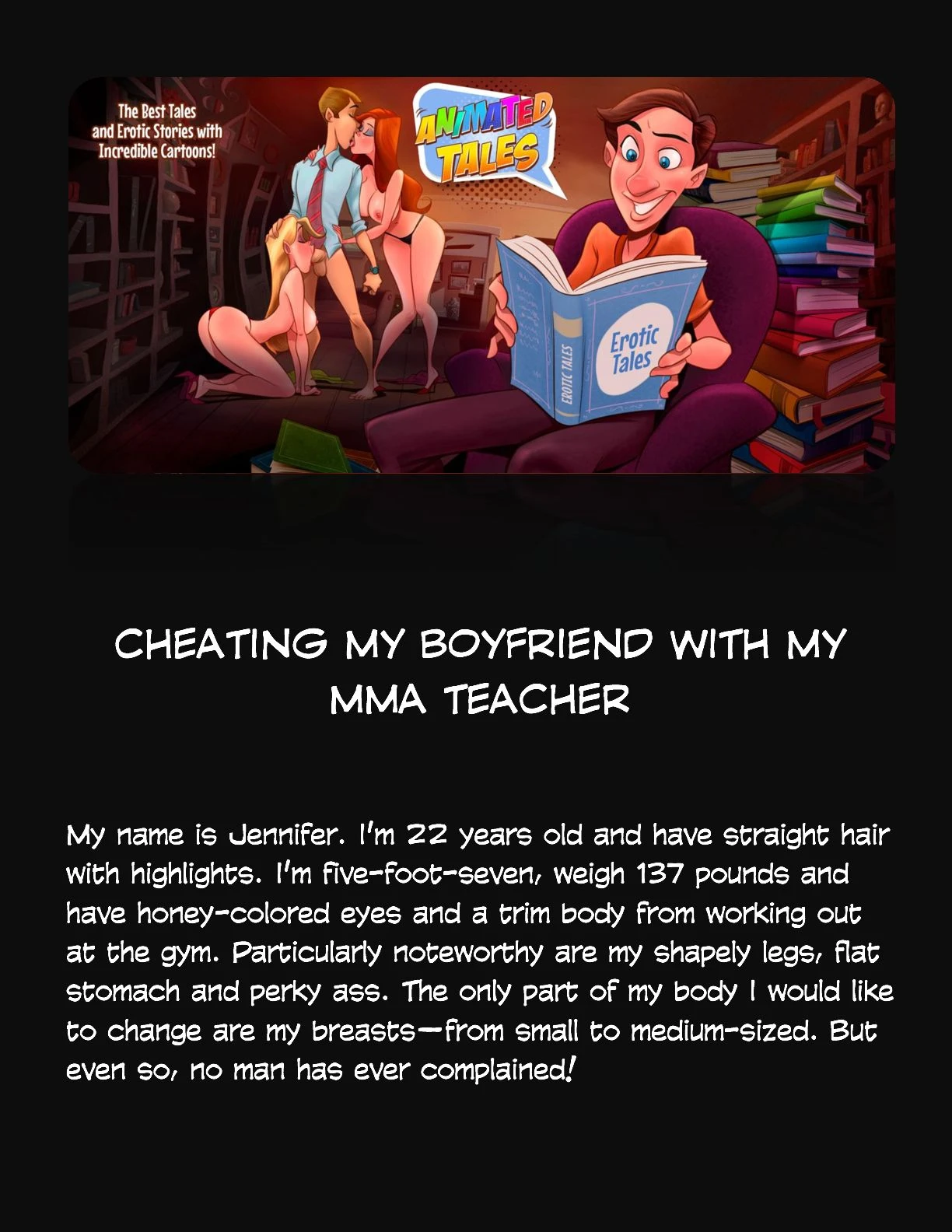 Animated Tales [WC | TF] - CHEATING MY BOYFRIEND WITH MY MMA TEACHER - Page 1