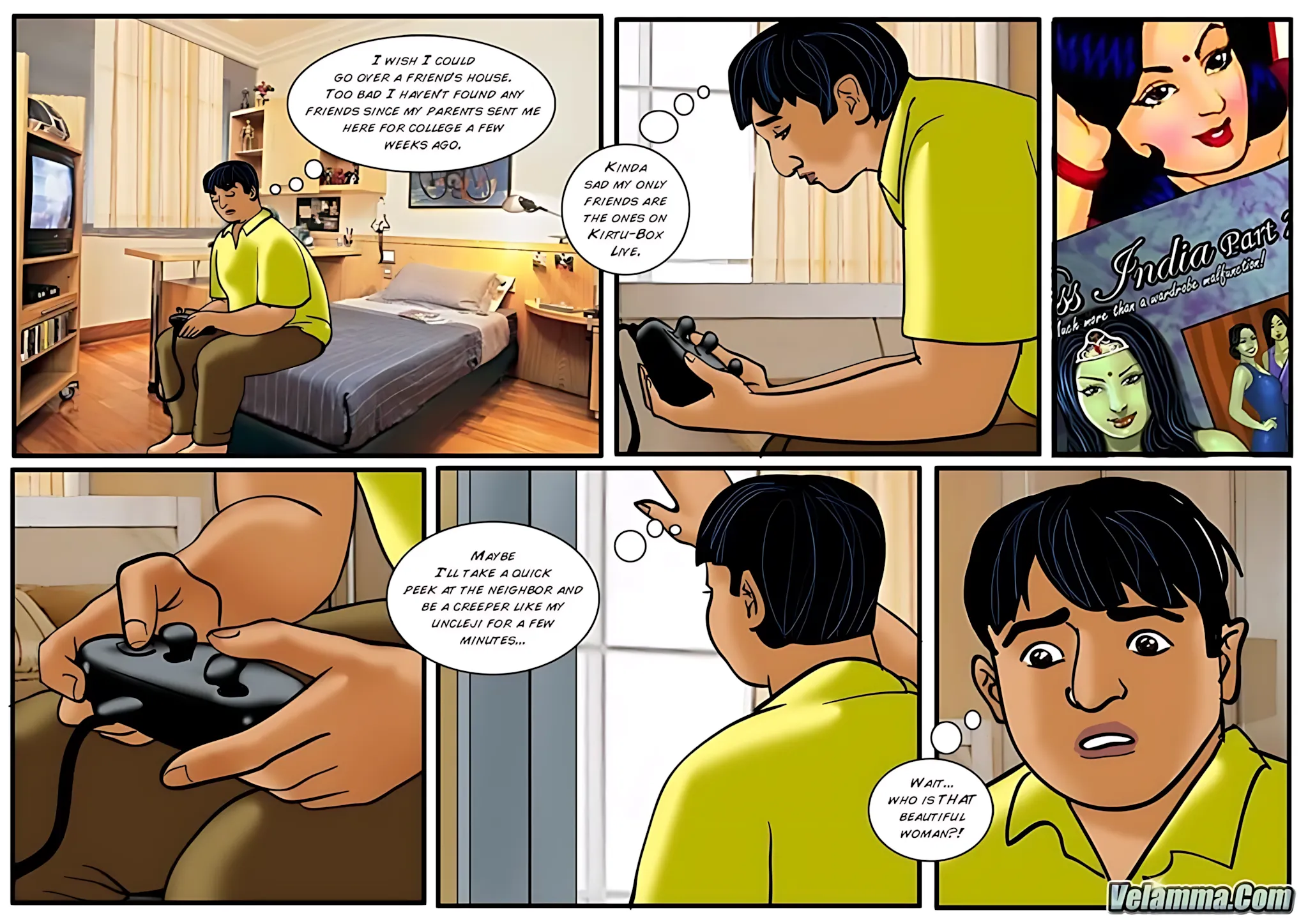 Velamma All Episodes Comics - 40 . Velamma - Episode 40 - Chitt Out Of Luck - Page 4