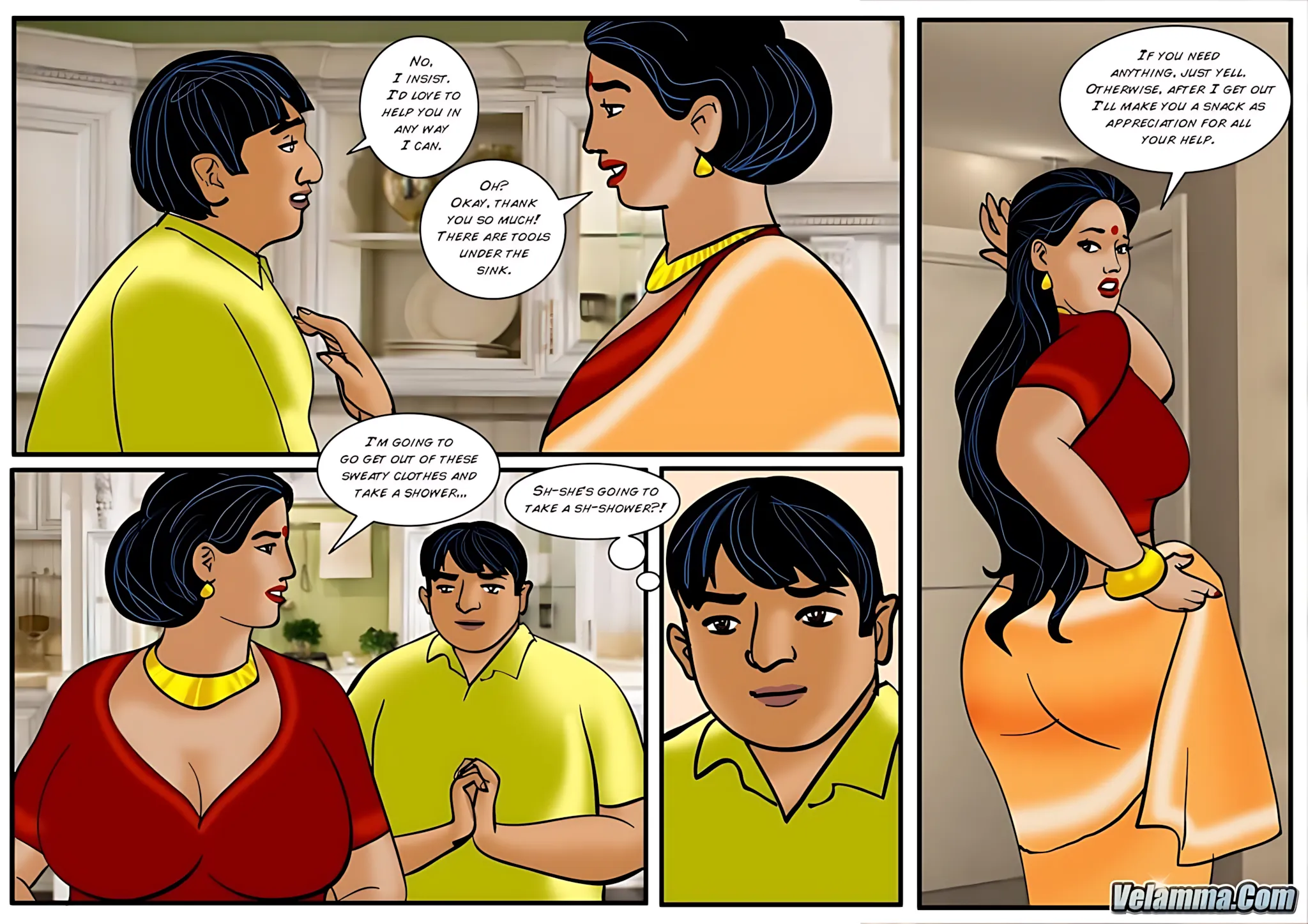 Velamma All Episodes Comics - 40 . Velamma - Episode 40 - Chitt Out Of Luck - Page 9
