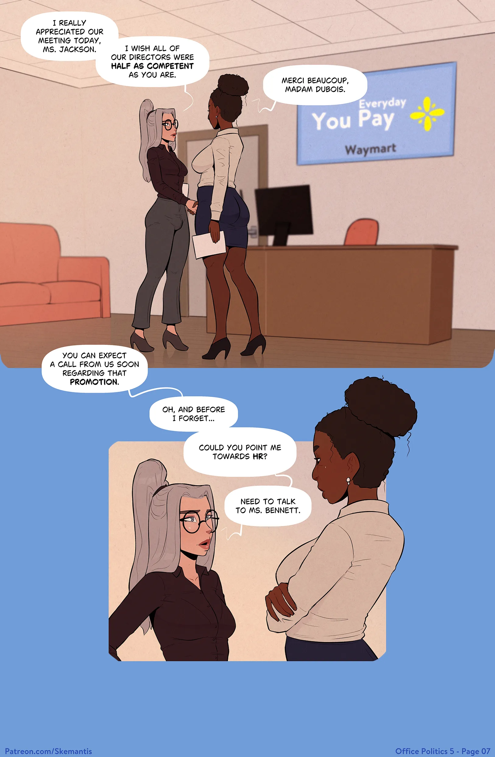 Office Politics - 5 . Office Politics - Chapter 5 [Skemantis] - Page 7