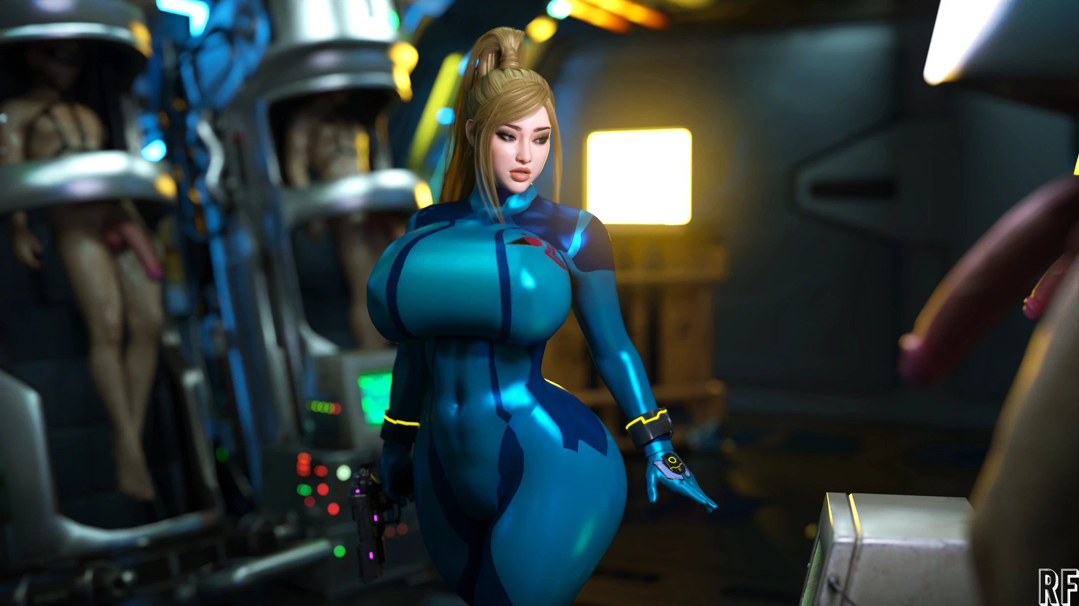 Bounty Hunter in Trouble (Metroid) - 1 . Bounty Hunter in Trouble - Chapter 1 [Rude Frog] - Page 3