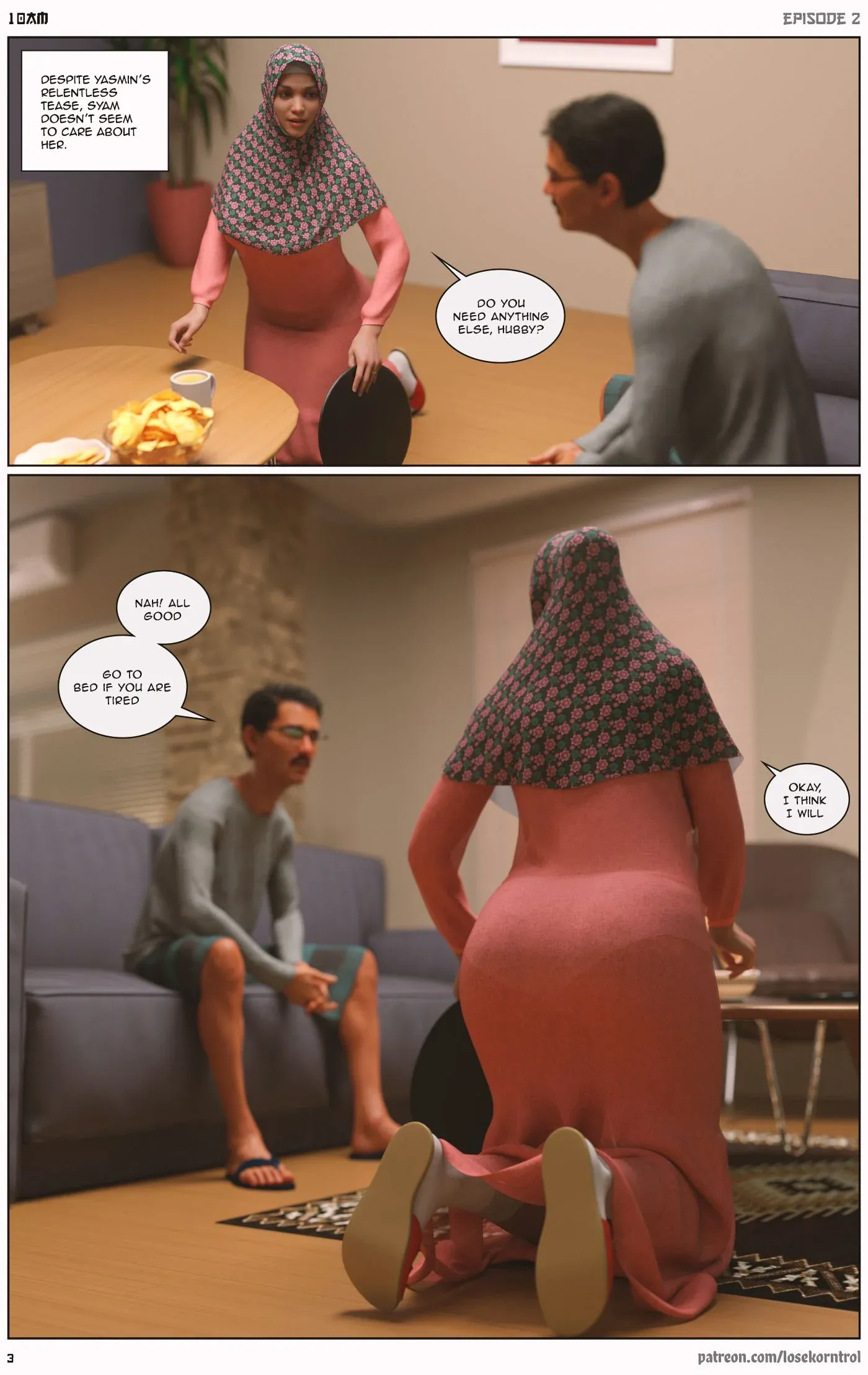 10 AM - 2 . 10 AM - Chapter 2 [LoseKorntrol, Hijab 3DX] - Page 3