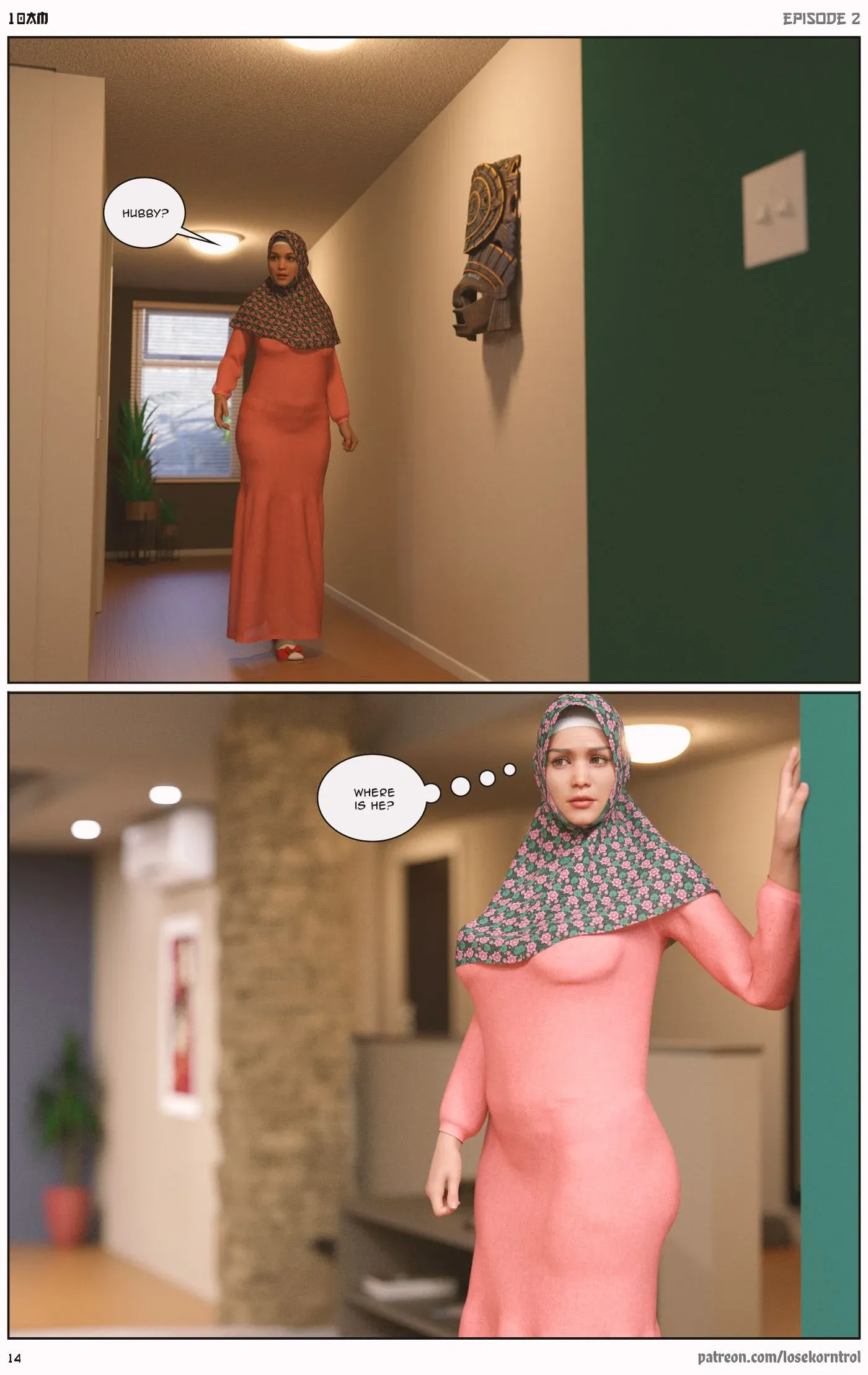 10 AM - 2 . 10 AM - Chapter 2 [LoseKorntrol, Hijab 3DX] - Page 14