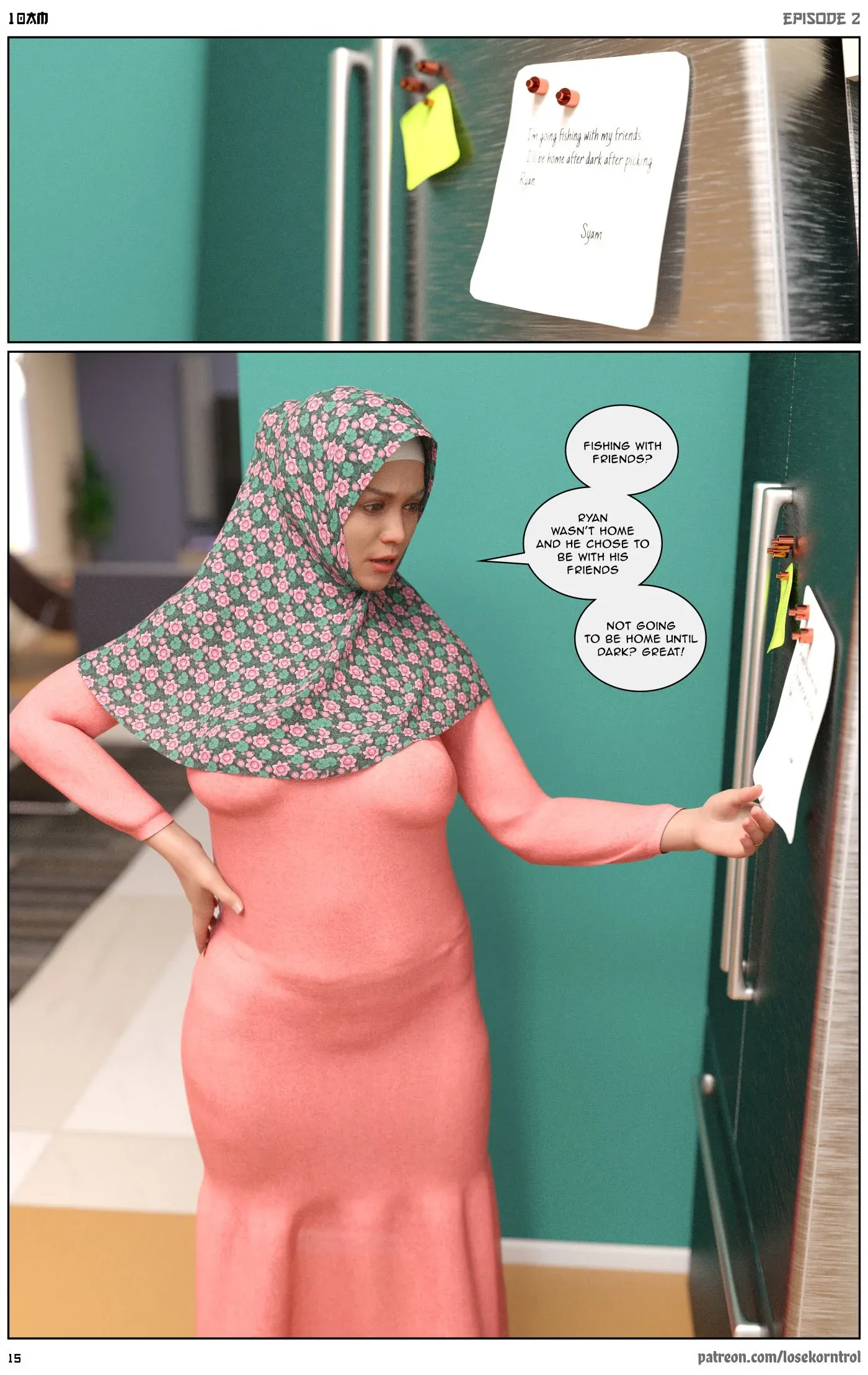 10 AM - 2 . 10 AM - Chapter 2 [LoseKorntrol, Hijab 3DX] - Page 15