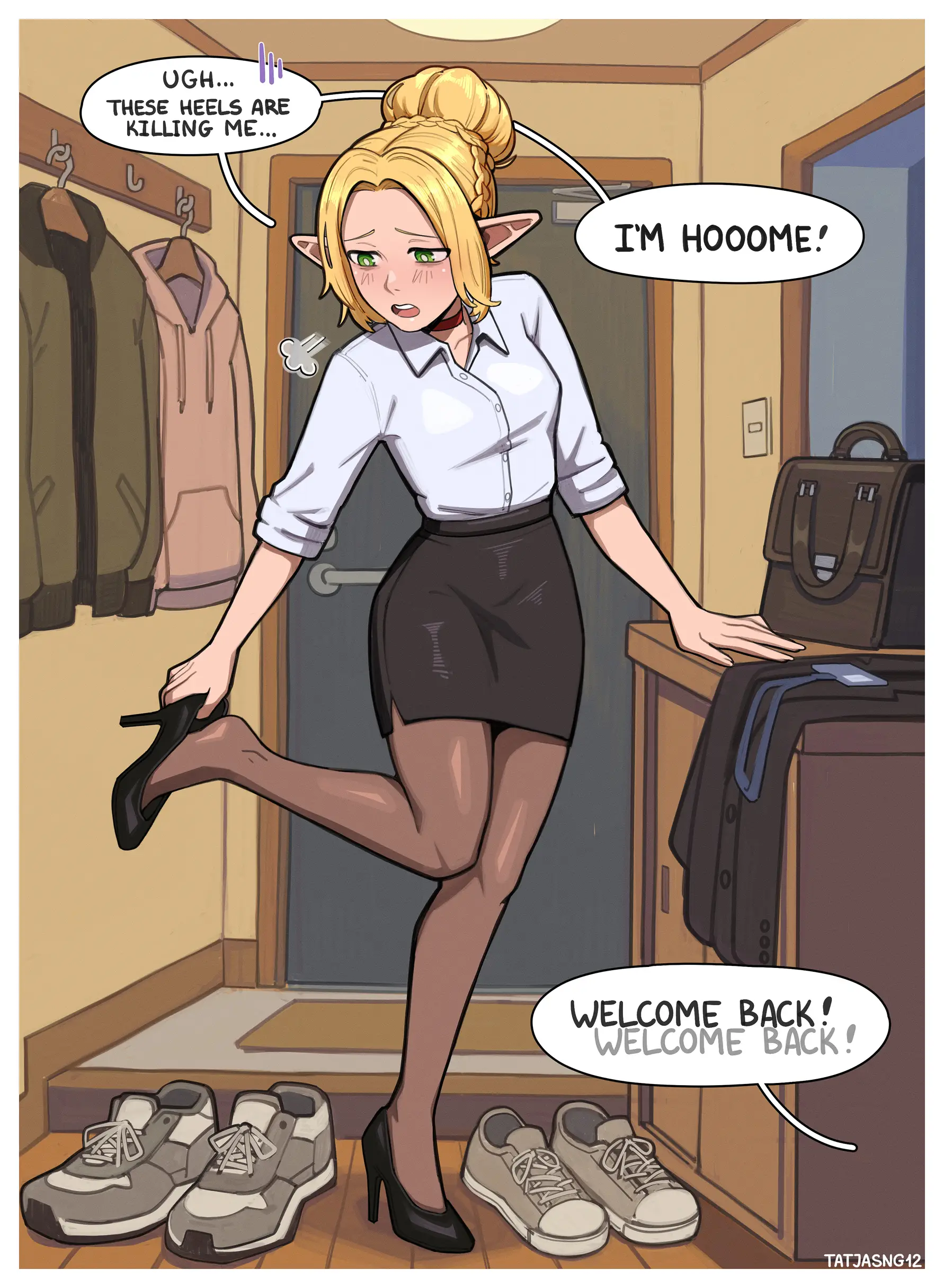 Office Elf Wife (Delicious in Dungeon) - 1 . Office Elf Wife - Chapter 1 [Tatja] - Page 2