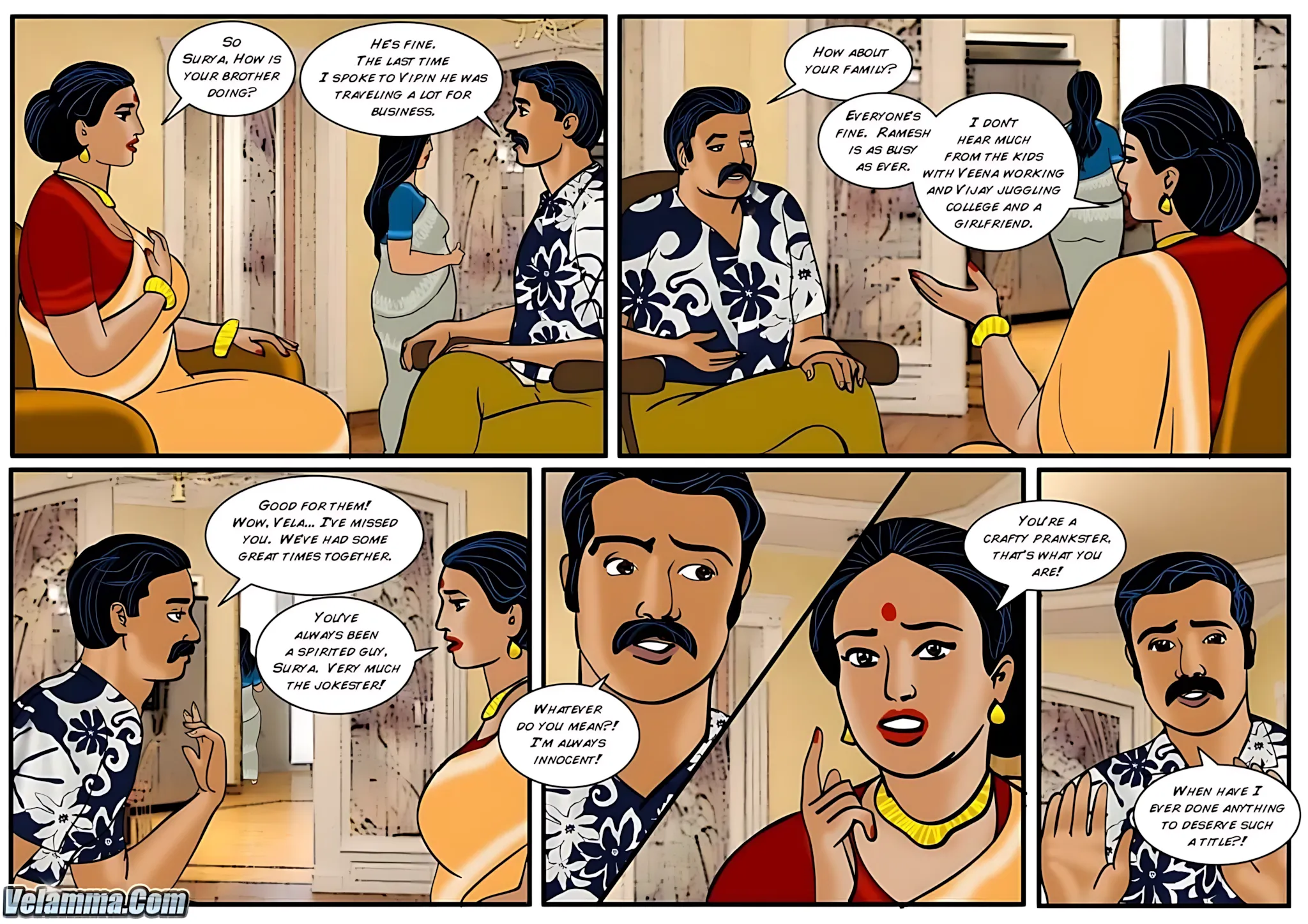 Velamma All Episodes Comics - 34 . Velamma - Episode 34 - Another Family Affair - Page 8