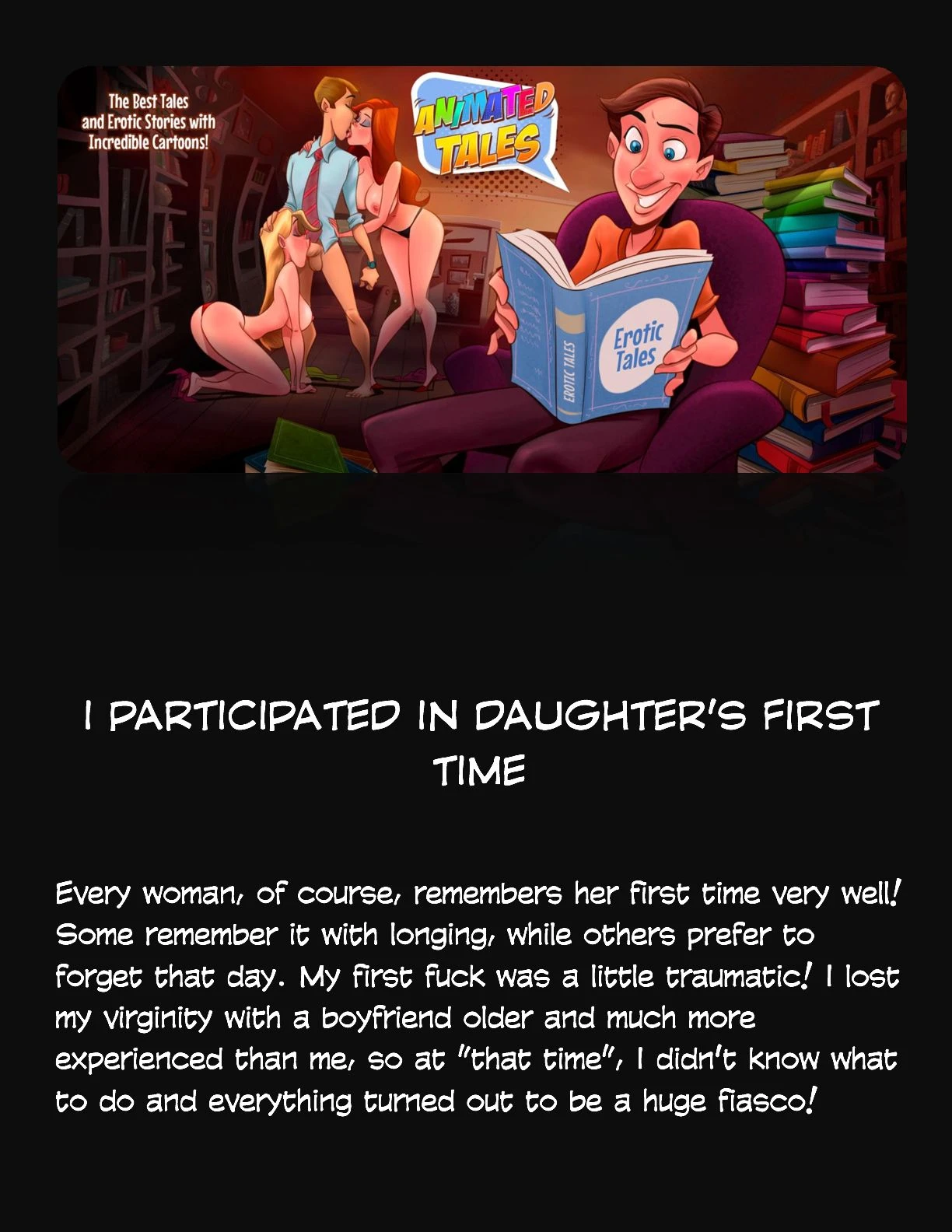 Animated Tales [WC | TF] - I PARTICIPATED IN DAUGHTER'S FIRST TIME - Page 1