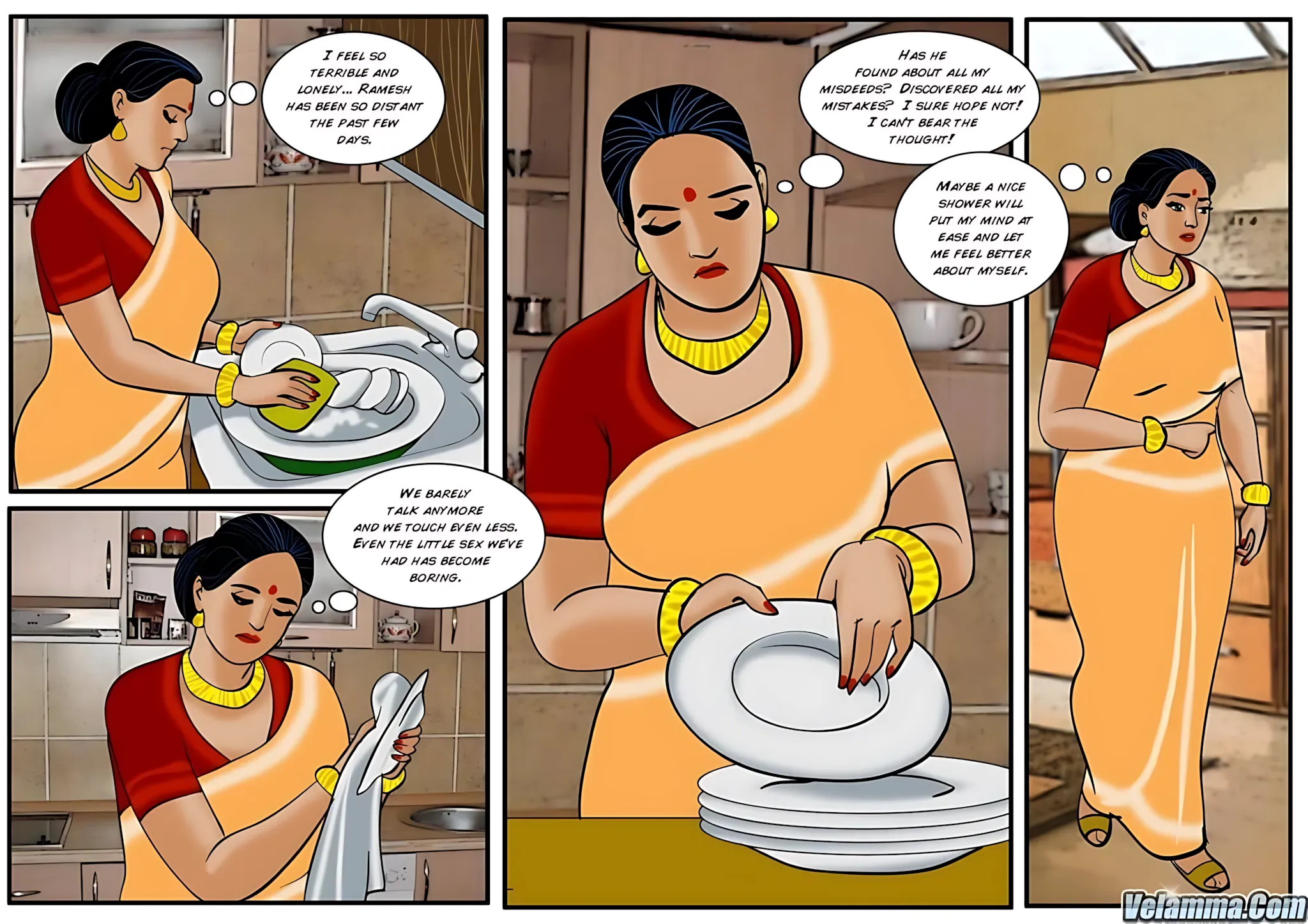 Velamma All Episodes Comics - 22 . Velamma - Episode 22 - Three's Company - Page 2