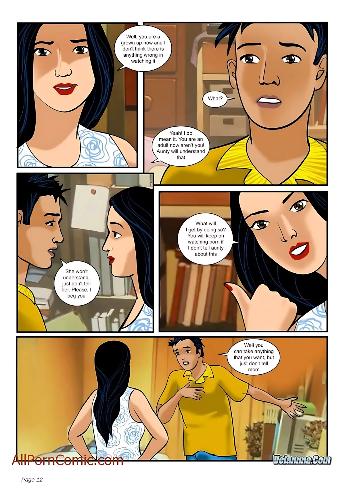 Velamma All Episodes Comics - 7 . Velamma - Episode 7 - She Needs More Than Just Motherly Love - Page 12