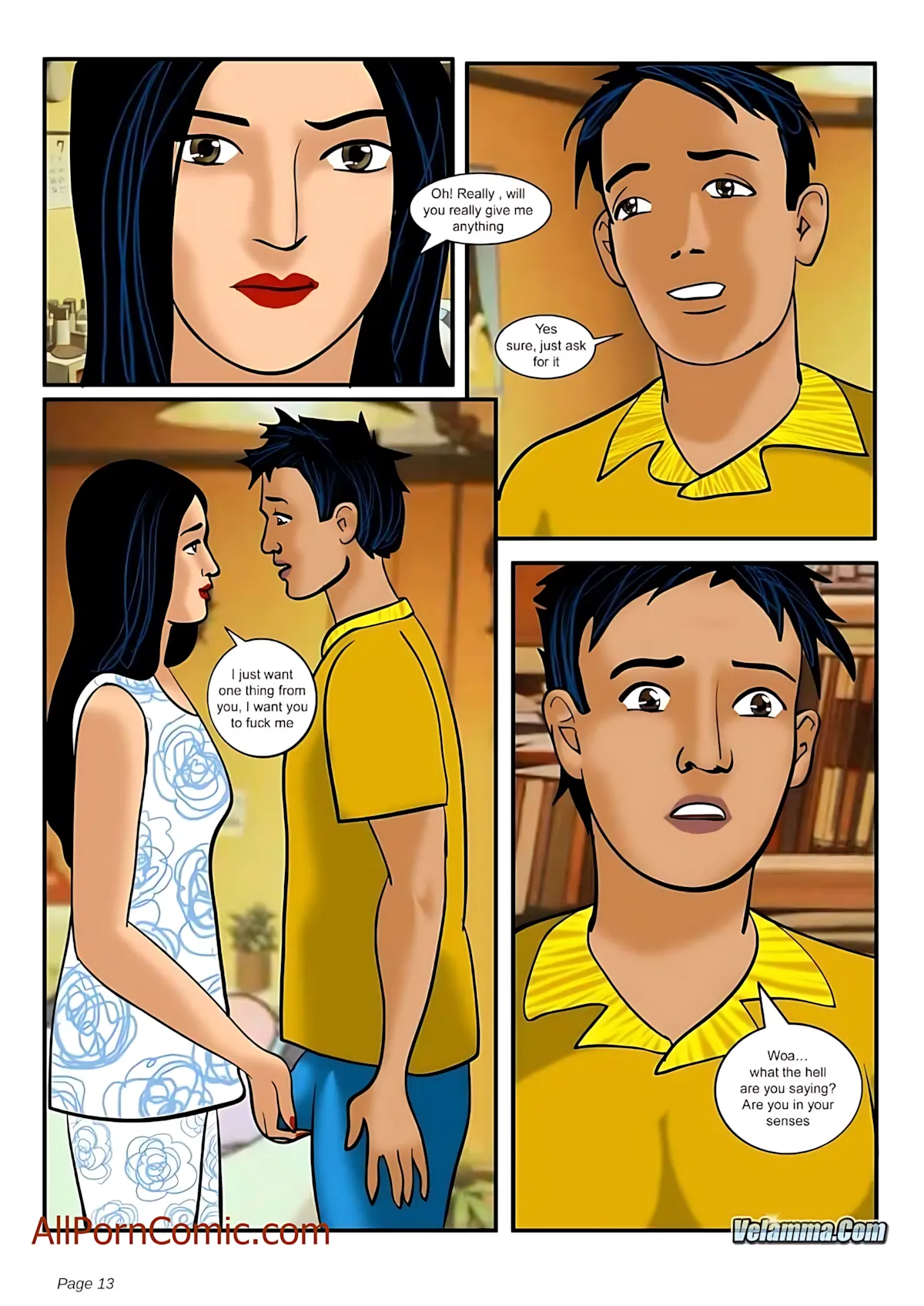 Velamma All Episodes Comics - 7 . Velamma - Episode 7 - She Needs More Than Just Motherly Love - Page 13