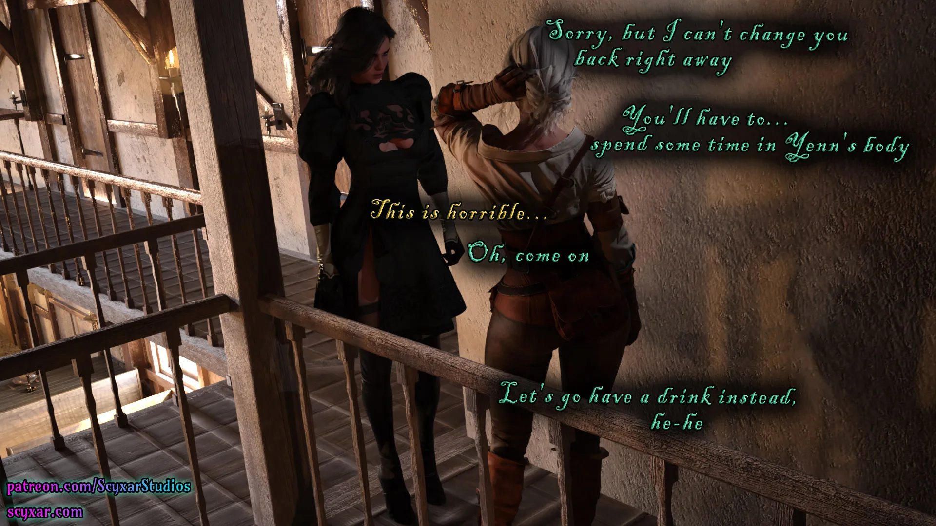 Geralt’s Transformation into Yennefer [Scyxar Studios] - 8 . Geralt’s Transformation into Yennefer - Chapter 8 - Page 74