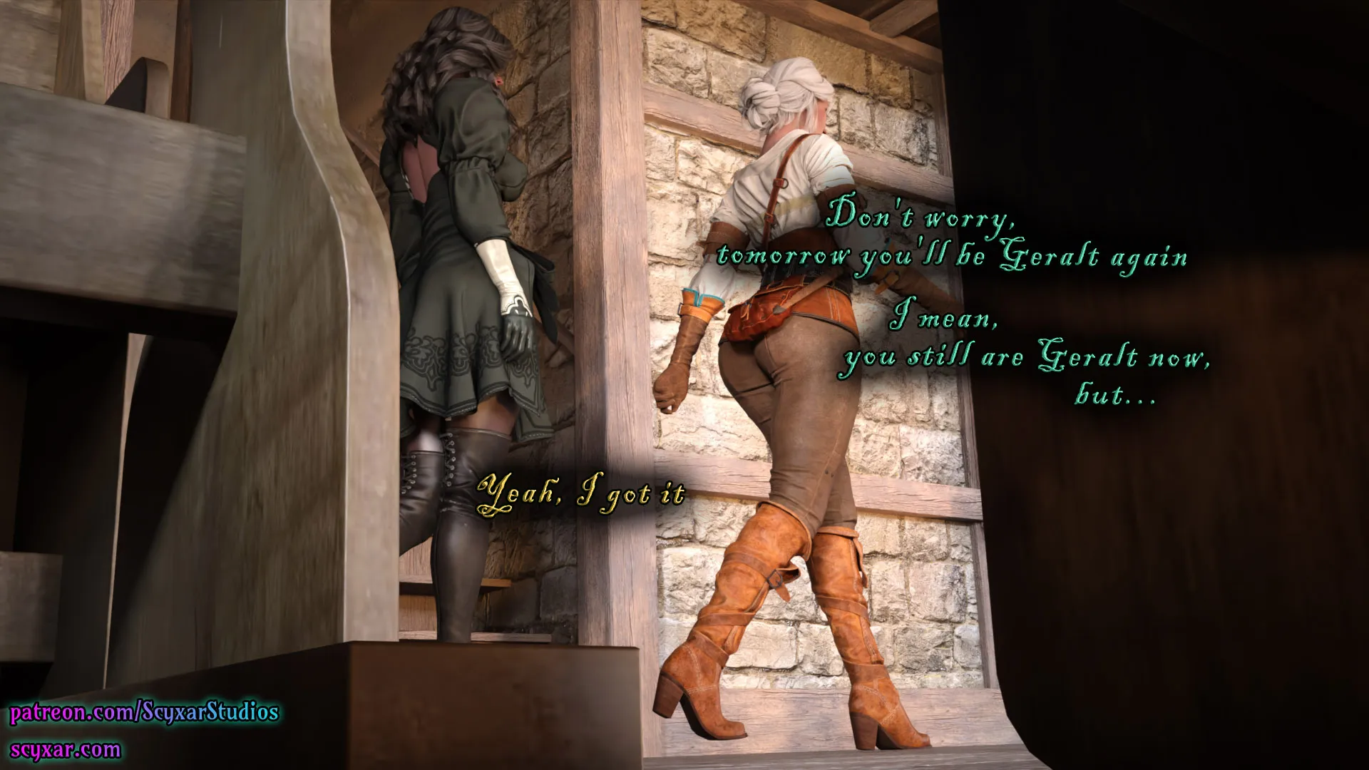 Geralt’s Transformation into Yennefer [Scyxar Studios] - 8 . Geralt’s Transformation into Yennefer - Chapter 8 - Page 75