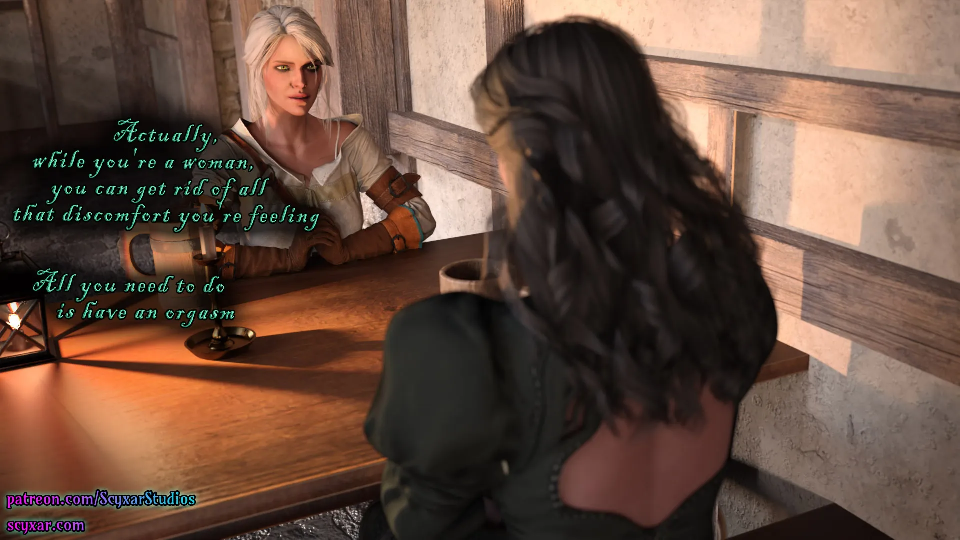 Geralt’s Transformation into Yennefer [Scyxar Studios] - 8 . Geralt’s Transformation into Yennefer - Chapter 8 - Page 76