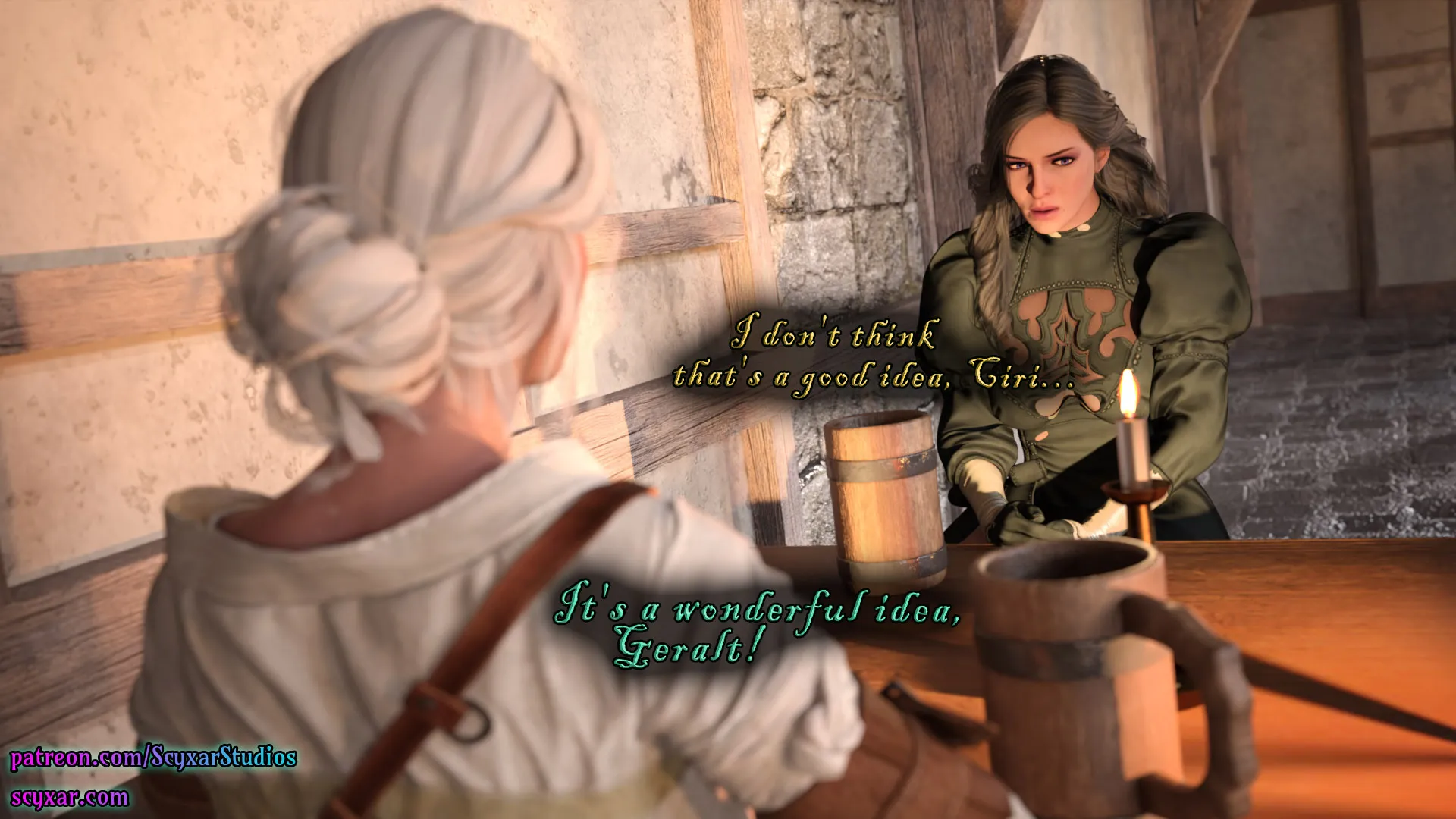 Geralt’s Transformation into Yennefer [Scyxar Studios] - 8 . Geralt’s Transformation into Yennefer - Chapter 8 - Page 77