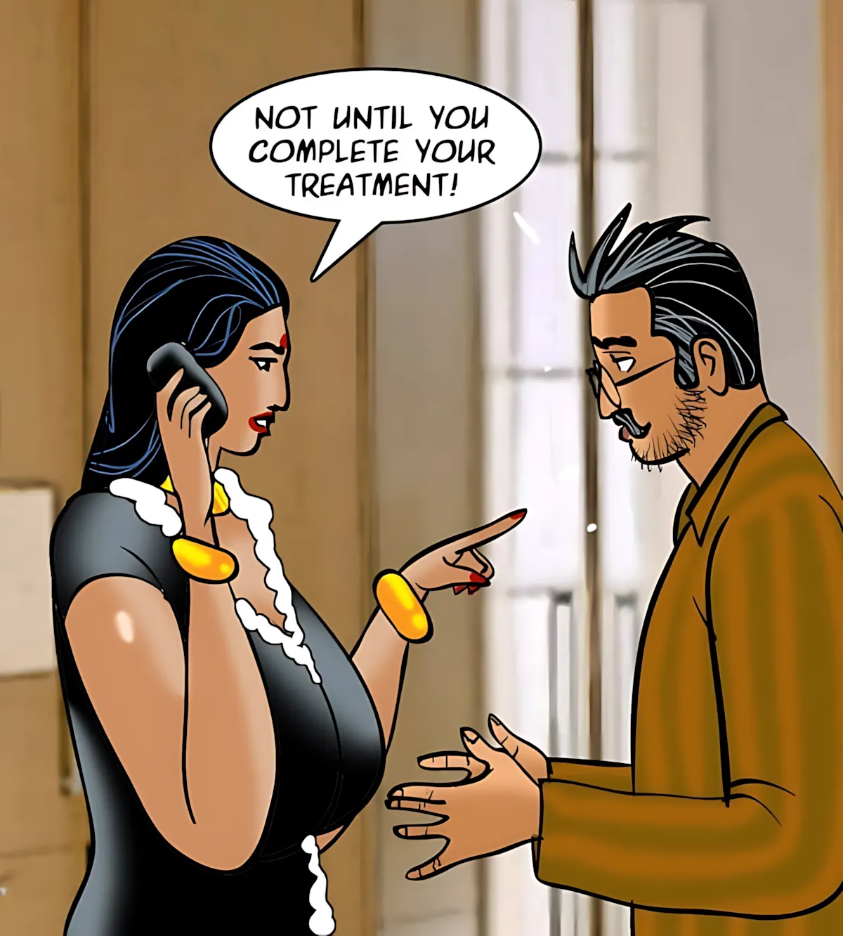 Velamma All Episodes Comics - 84 . Velamma - Episode 84 - A Touch Of Therapy - Page 55