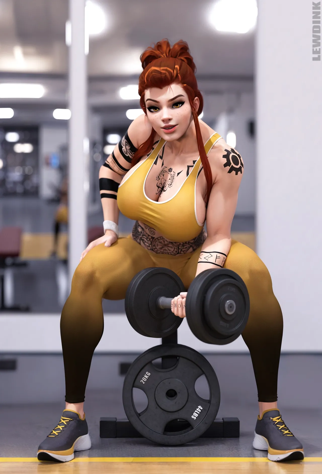 OverWhore: Brigitte – Gym Slut [Lewdink] - OverWhore: Brigitte - Gym Slut - Page 2
