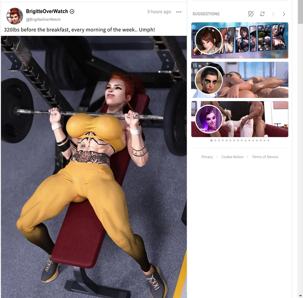 OverWhore: Brigitte – Gym Slut [Lewdink] - OverWhore: Brigitte - Gym Slut - Page 5