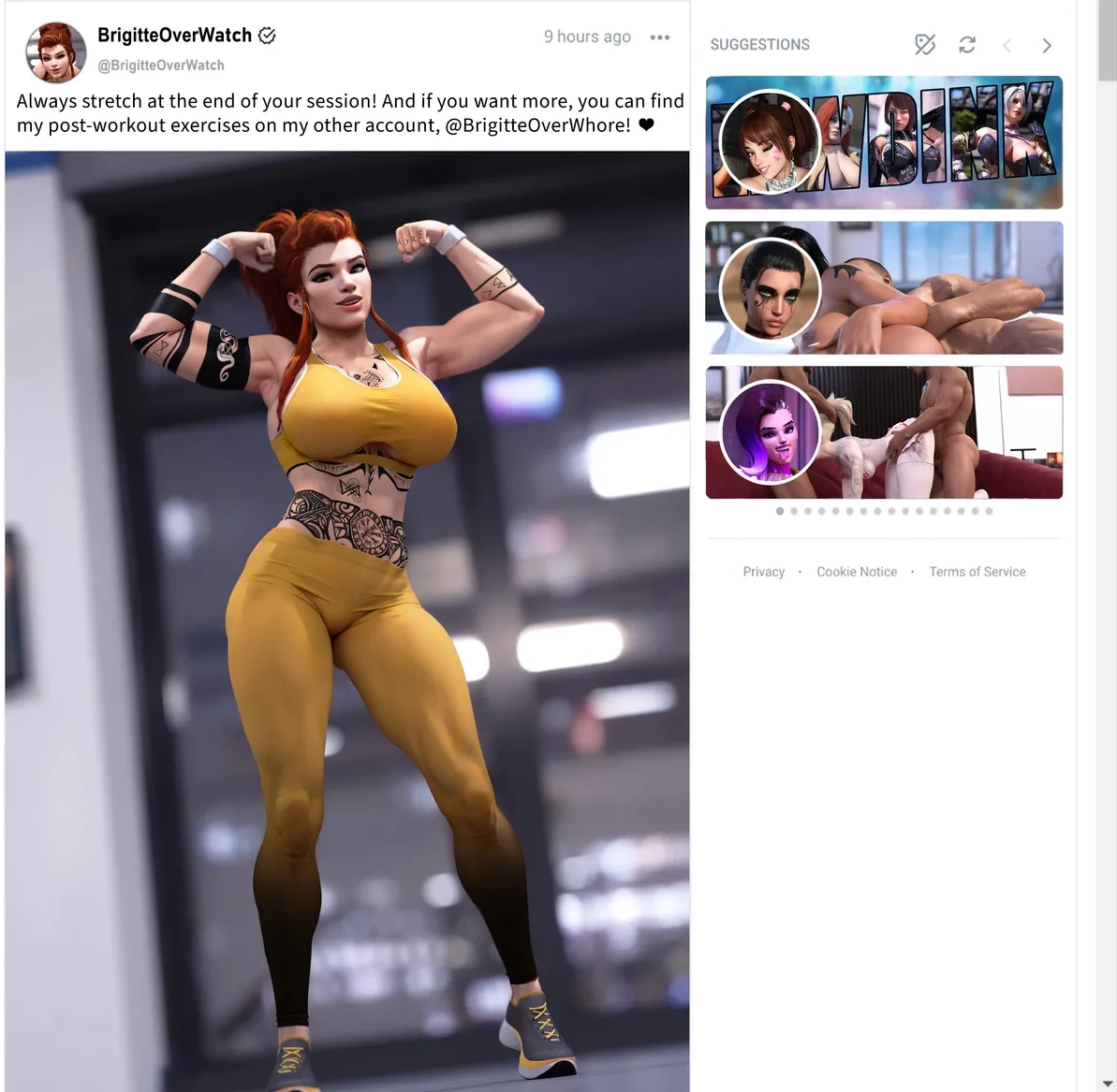 OverWhore: Brigitte – Gym Slut [Lewdink] - OverWhore: Brigitte - Gym Slut - Page 7