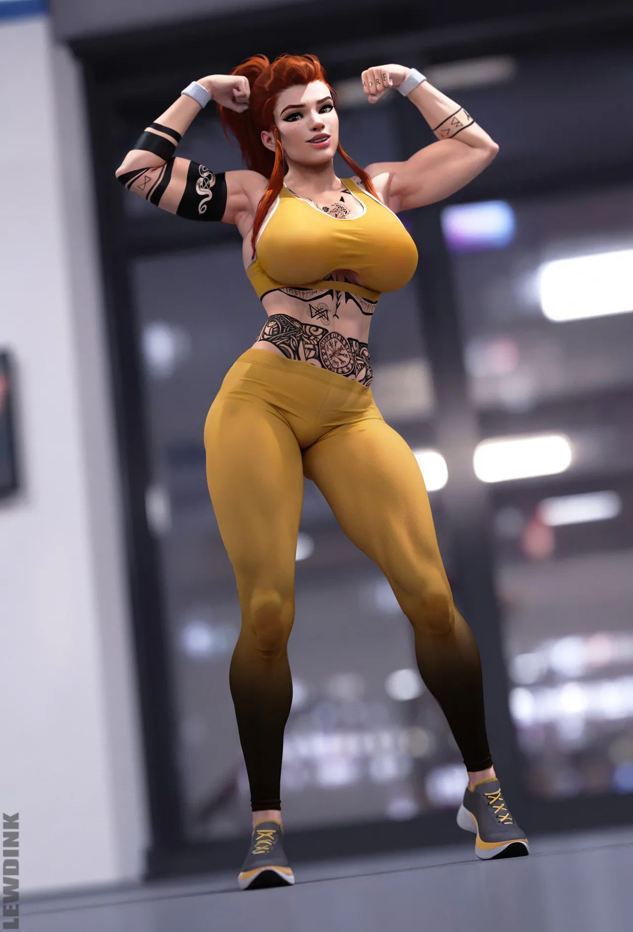 OverWhore: Brigitte – Gym Slut [Lewdink] - OverWhore: Brigitte - Gym Slut - Page 8