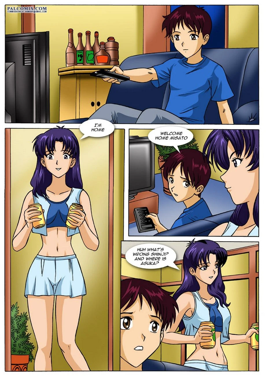 Misato’s New Girlfriend (Neon Genesis Evangelion) [Palcomix] - 1 . Misato's New Girlfriend - (Neon Genesis Evangelion) [Palcomix] - Page 2