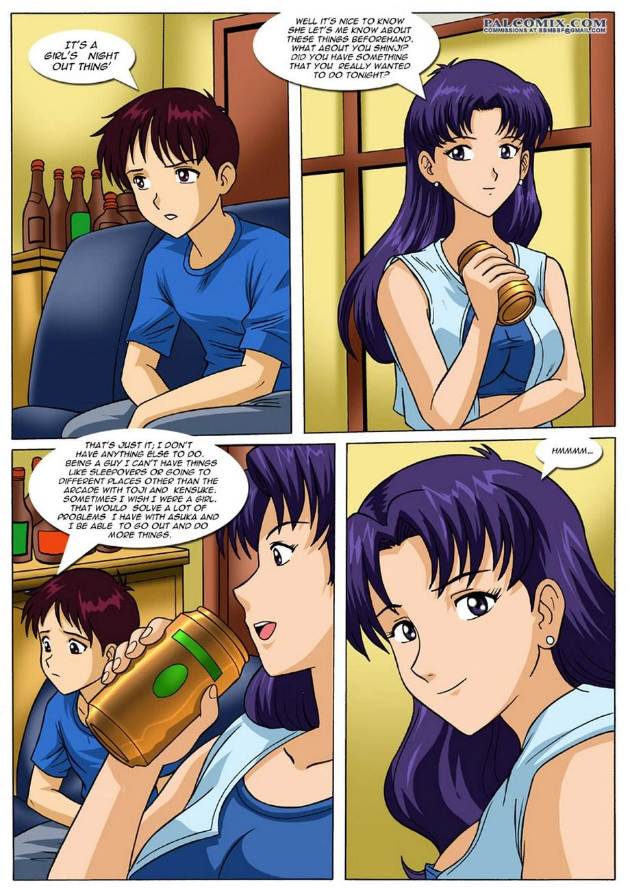 Misato’s New Girlfriend (Neon Genesis Evangelion) [Palcomix] - 1 . Misato's New Girlfriend - (Neon Genesis Evangelion) [Palcomix] - Page 3