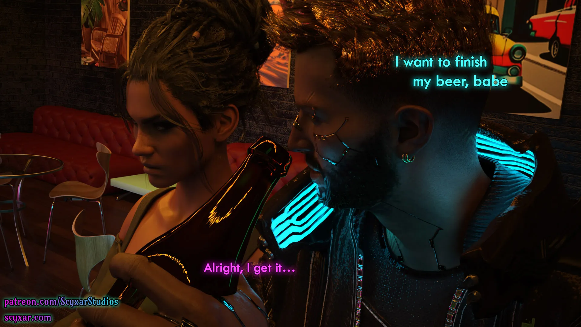 Once You Go Black, You Never Go Back (Cyberpunk) - 1 . Once You Go Black, You Never Go Back - Chapter 1 [Scyxar Studios] - Page 13