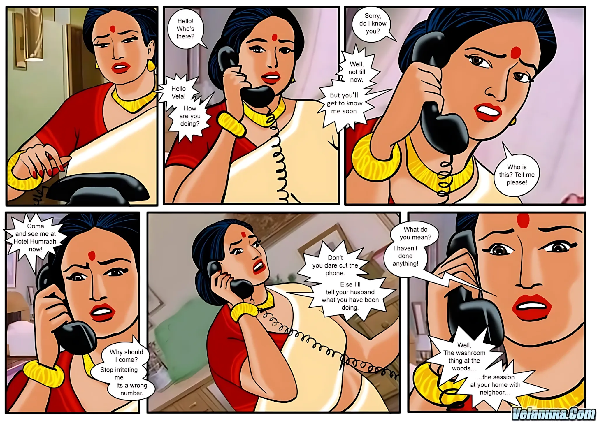 Velamma All Episodes Comics - 14 . Velamma - Episode 14 - Falling Prey - Page 4