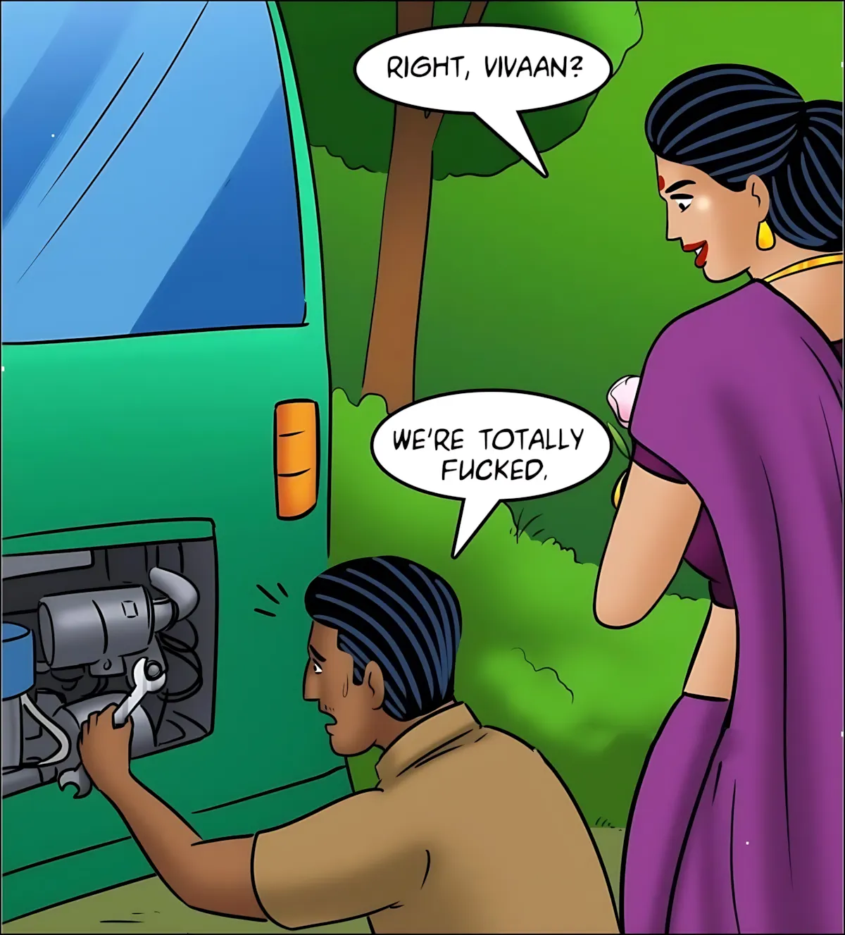 Velamma All Episodes Comics - 126 . Velamma - Episode 126 - Rickshaw Rendezvous - Page 56