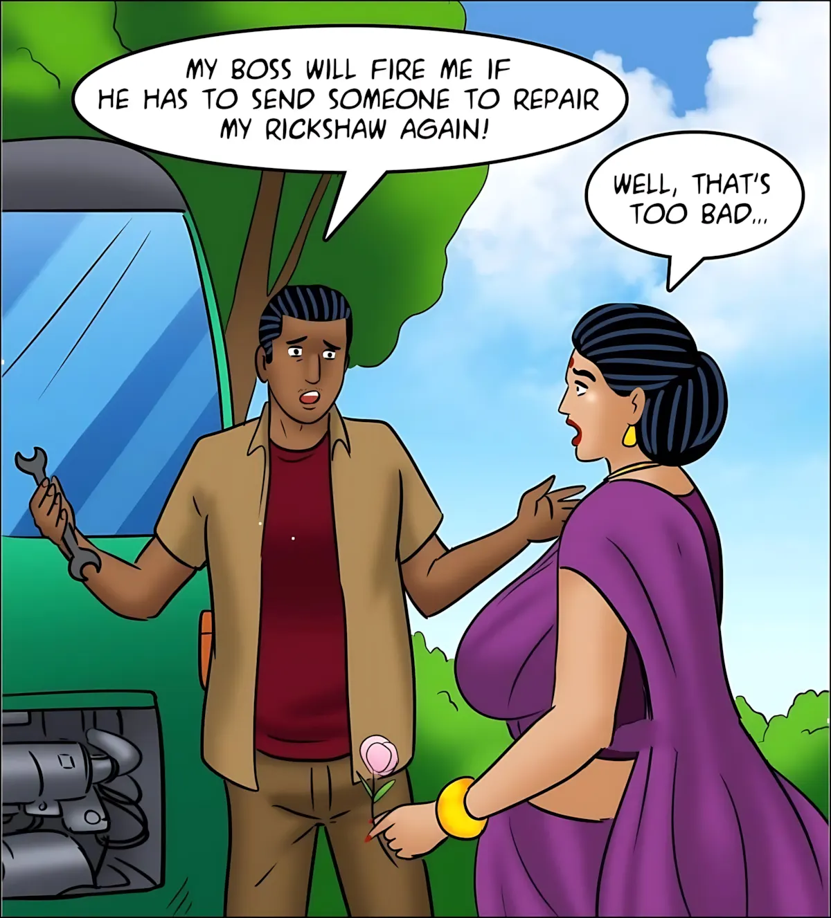Velamma All Episodes Comics - 126 . Velamma - Episode 126 - Rickshaw Rendezvous - Page 58