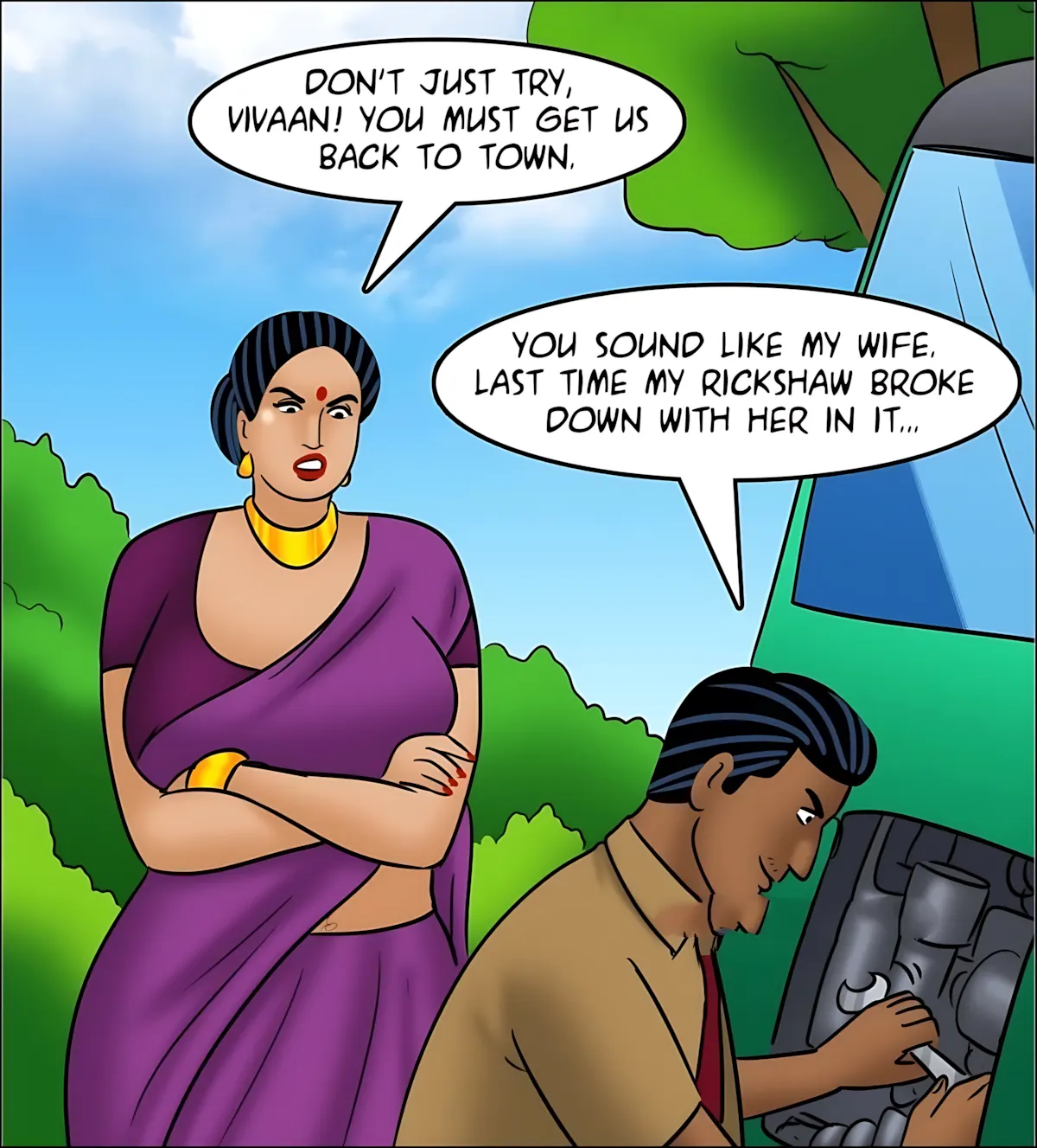 Velamma All Episodes Comics - 126 . Velamma - Episode 126 - Rickshaw Rendezvous - Page 63