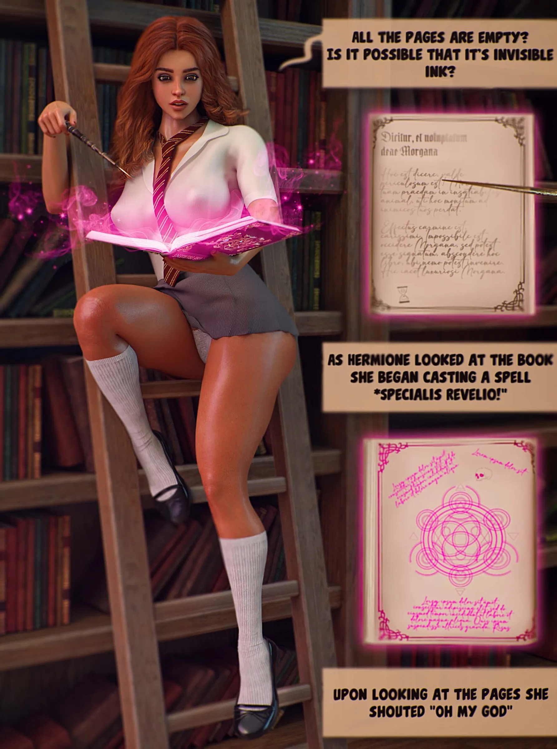 Hermione And The Grimoire Of Lust [Shockabuki] - 1 . Hermione And The Grimoire Of Lust - Chapter 1 - Page 6