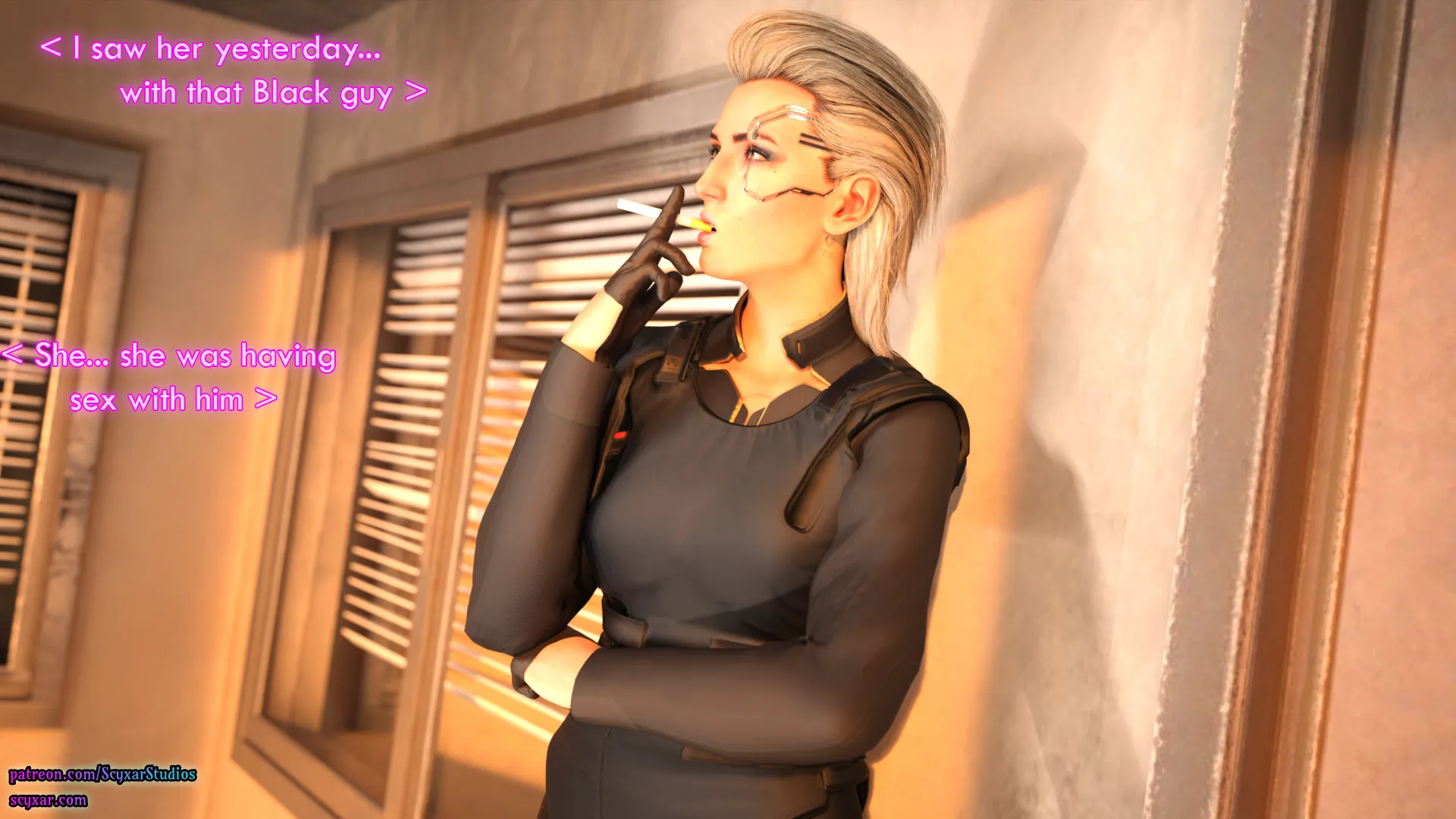 Once You Go Black, You Never Go Back (Cyberpunk) - 2 . Once You Go Black, You Never Go Back - Chapter 2 [Scyxar Studios] - Page 7