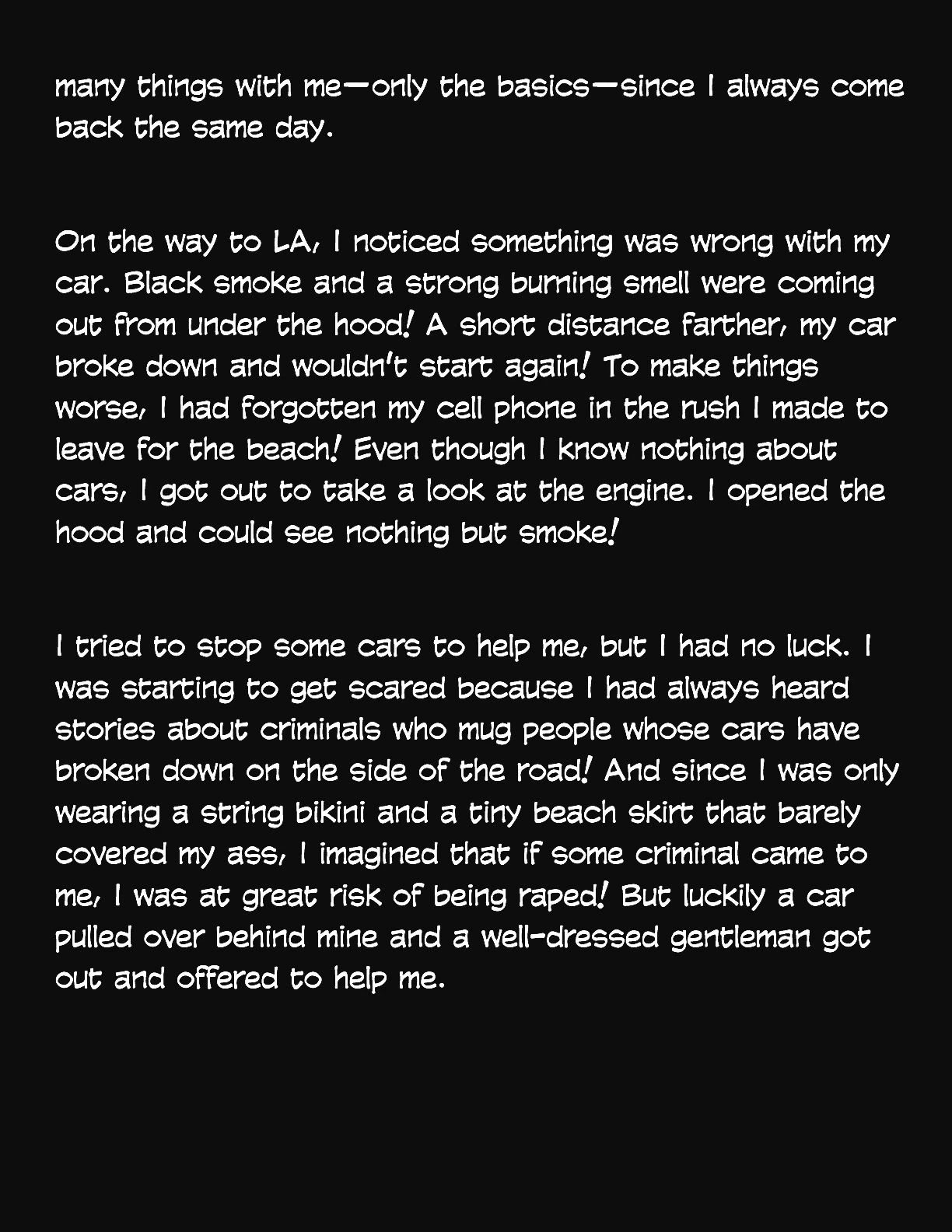 Animated Tales [WC | TF] - MY CAR BROKE DOWN ON THE HIGHWAY - Page 2