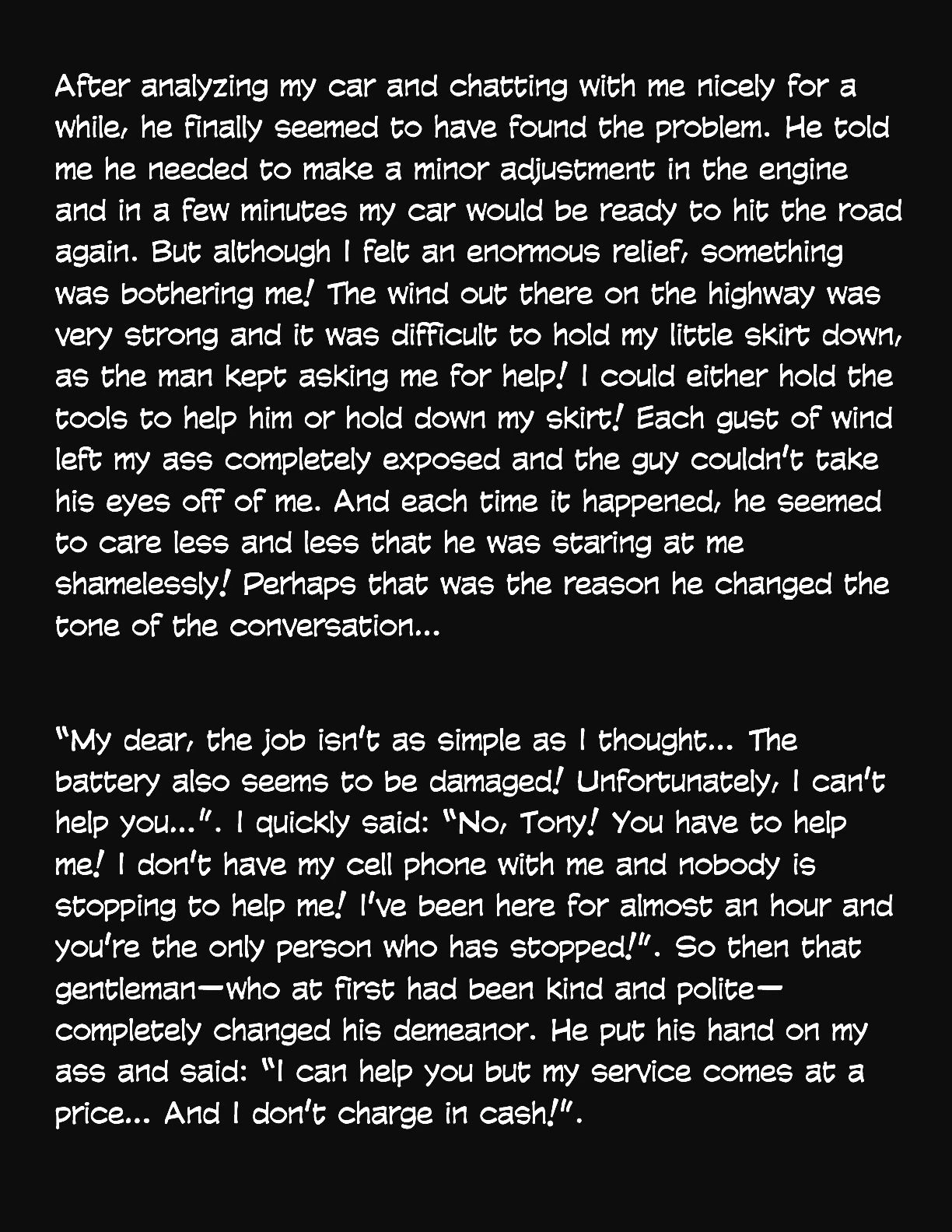 Animated Tales [WC | TF] - MY CAR BROKE DOWN ON THE HIGHWAY - Page 4