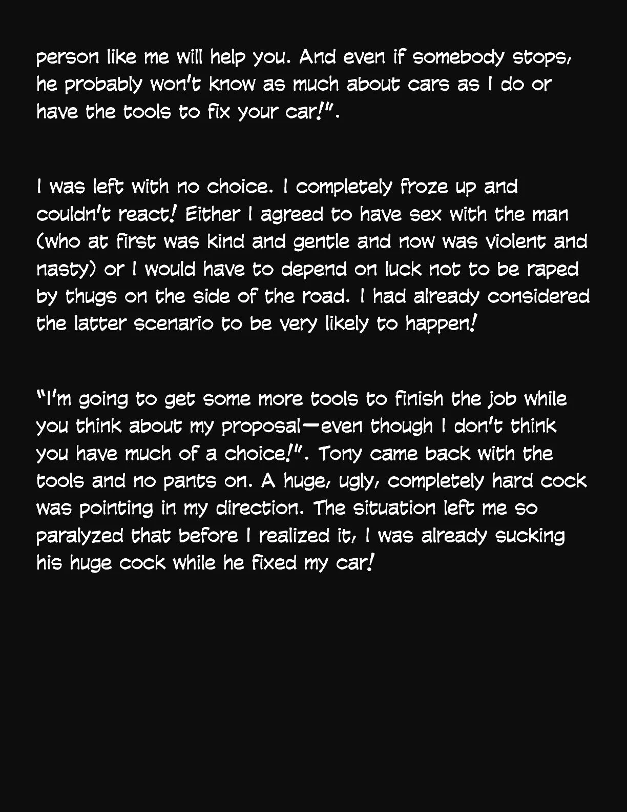 Animated Tales [WC | TF] - MY CAR BROKE DOWN ON THE HIGHWAY - Page 6