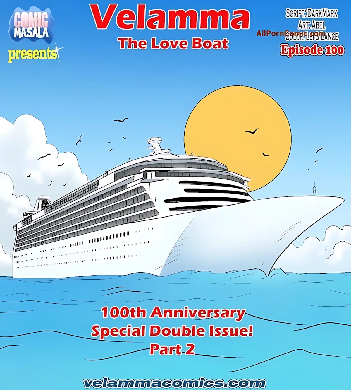 Velamma All Episodes Comics - 100.2 . Velamma - Episode 100 - Part 2 - The Love Boat - Page 1