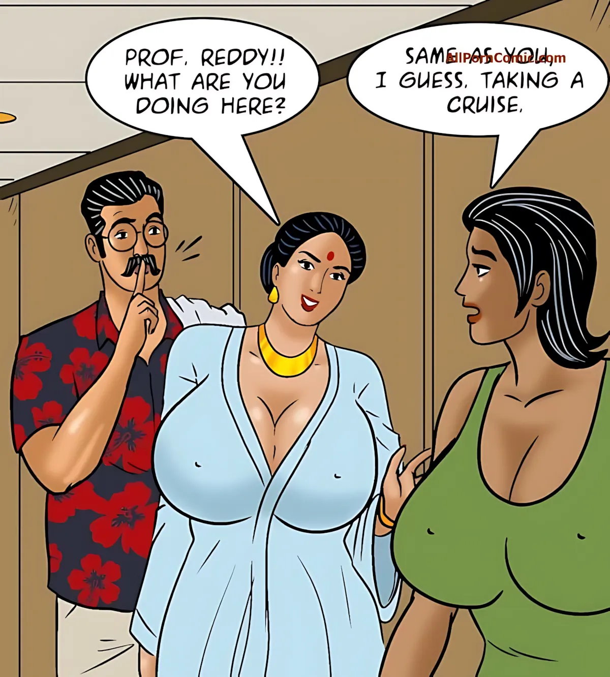Velamma All Episodes Comics - 100.2 . Velamma - Episode 100 - Part 2 - The Love Boat - Page 9