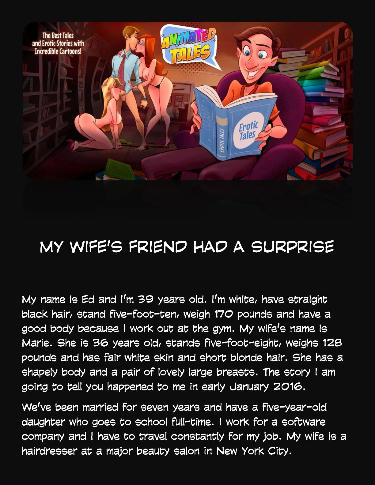 Animated Tales [WC | TF] - MY WIFE'S FRIEND HAD A SURPRISE - Page 1