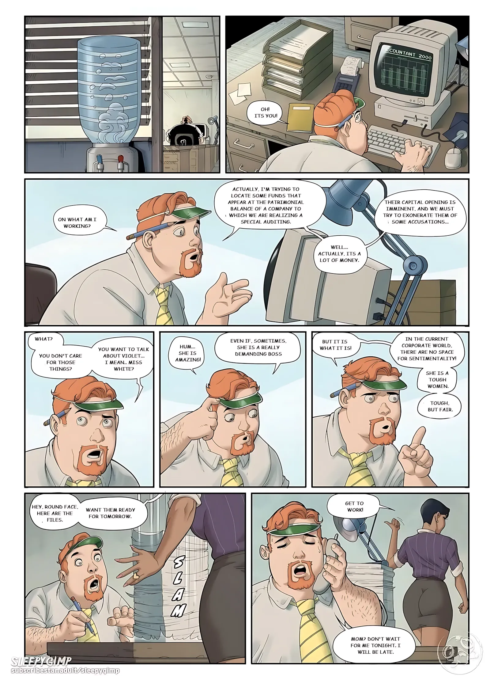Poor Footboy Johnson in Back To Rehab [Sleepy Gimp] - 2 . Downsizing - Chapter 2 - Page 4