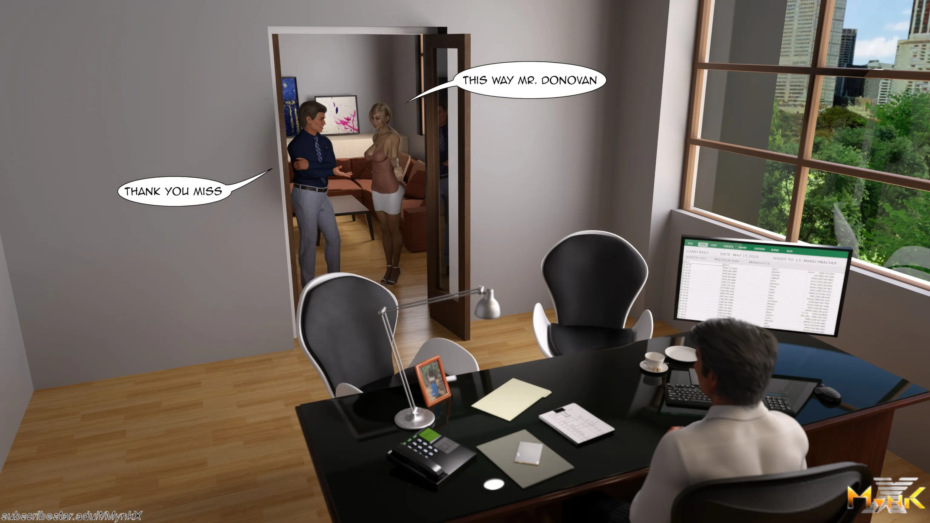 The Young Secretary [Mynkx] - 1 . The Young Secretary - Chapter 1 - Page 45