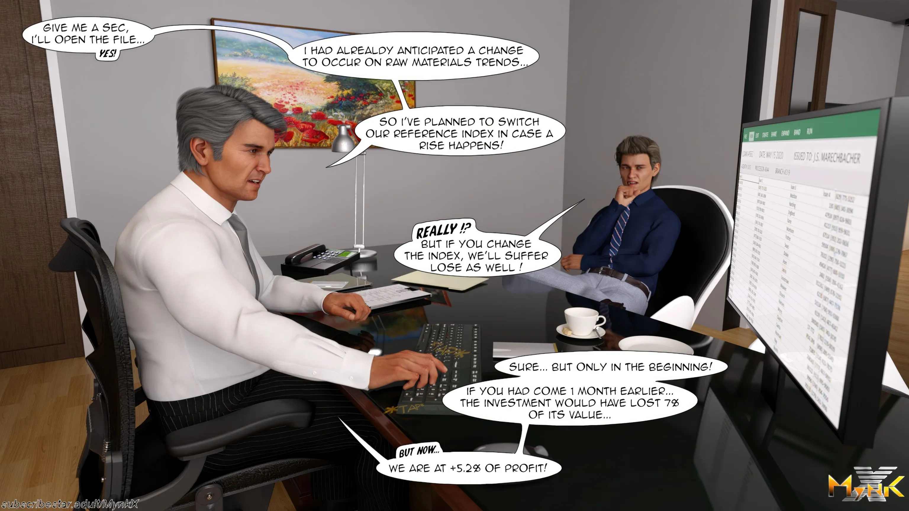 The Young Secretary [Mynkx] - 1 . The Young Secretary - Chapter 1 - Page 53
