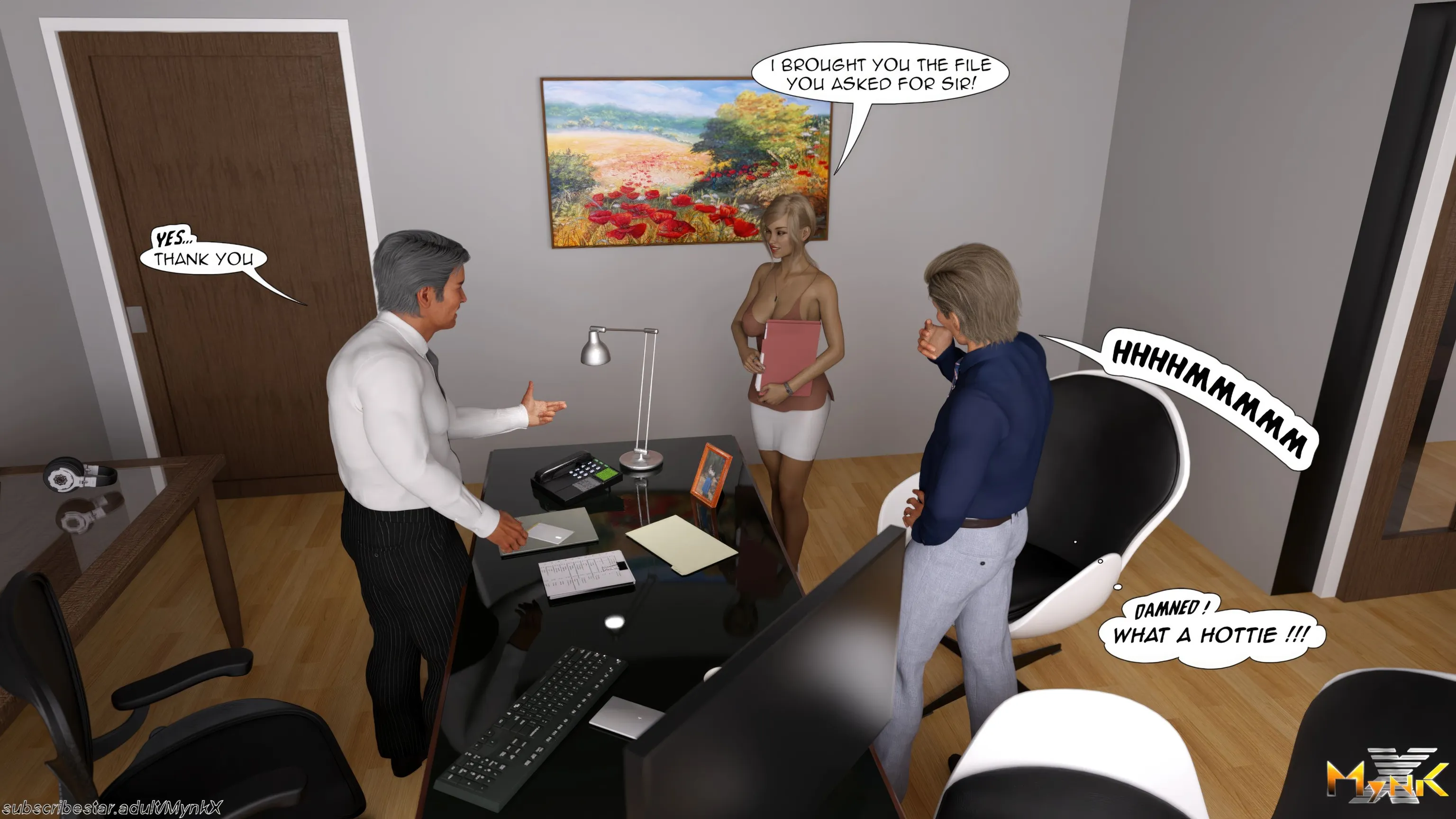 The Young Secretary [Mynkx] - 1 . The Young Secretary - Chapter 1 - Page 56