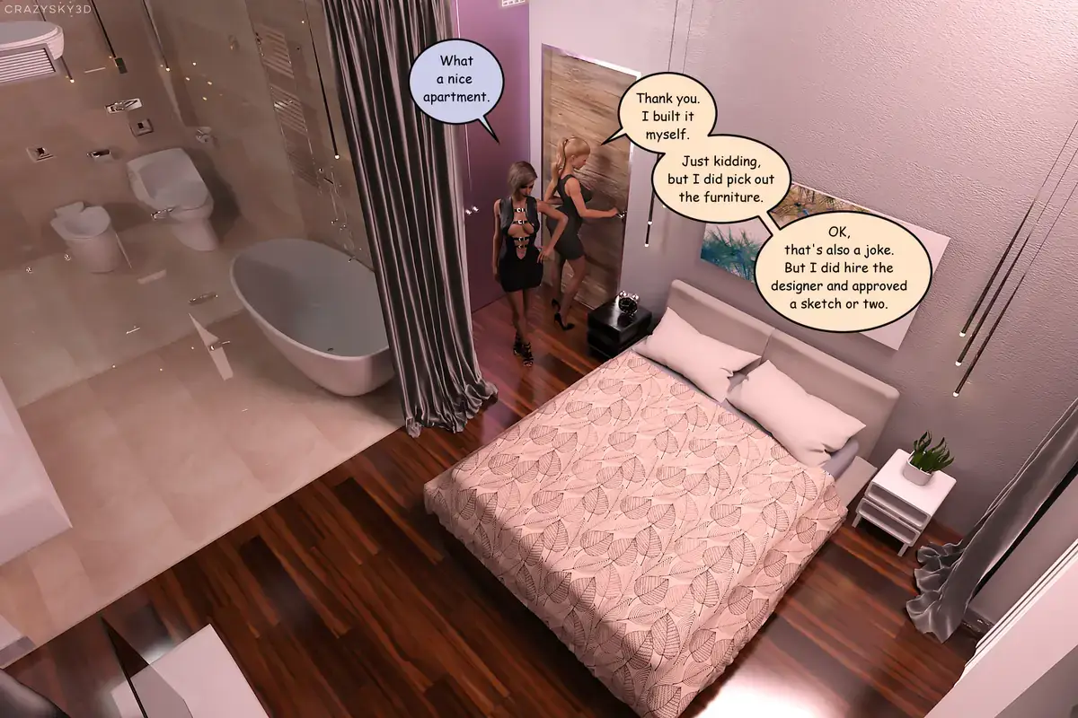 Staying The Night [CrazySky3D] - 1. Staying The Night - Chapter 1 - Page 4