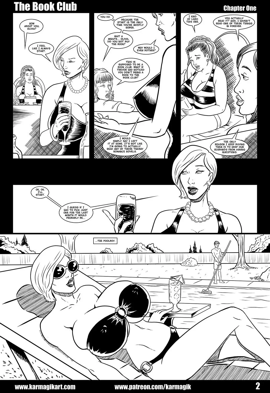 The Book Club [Karmagik] -  1.5 . The Book Club - No Color - Ch.001 - Page 2