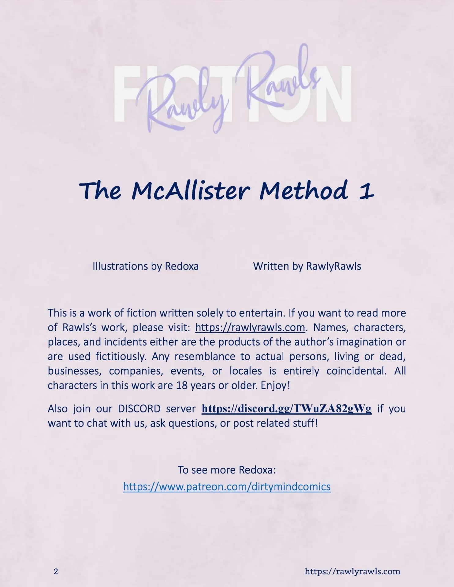 The McAllister Method [Redoxa ] - 1 . The McAllister Method [Redoxa , RawlyRawls] - Page 2