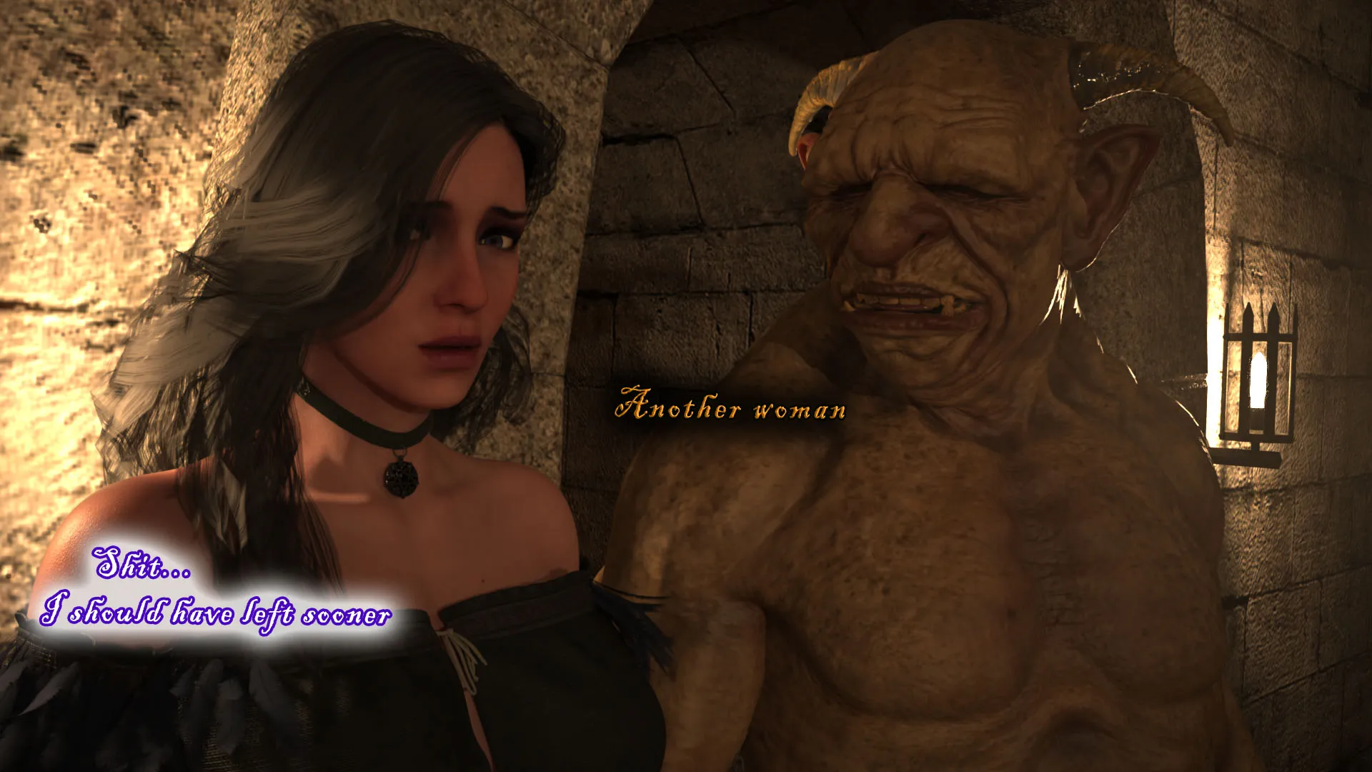 Geralt’s Transformation into Yennefer [Scyxar Studios] - 4 . Geralt’s Transformation into Yennefer - Chapter 4 - Page 34