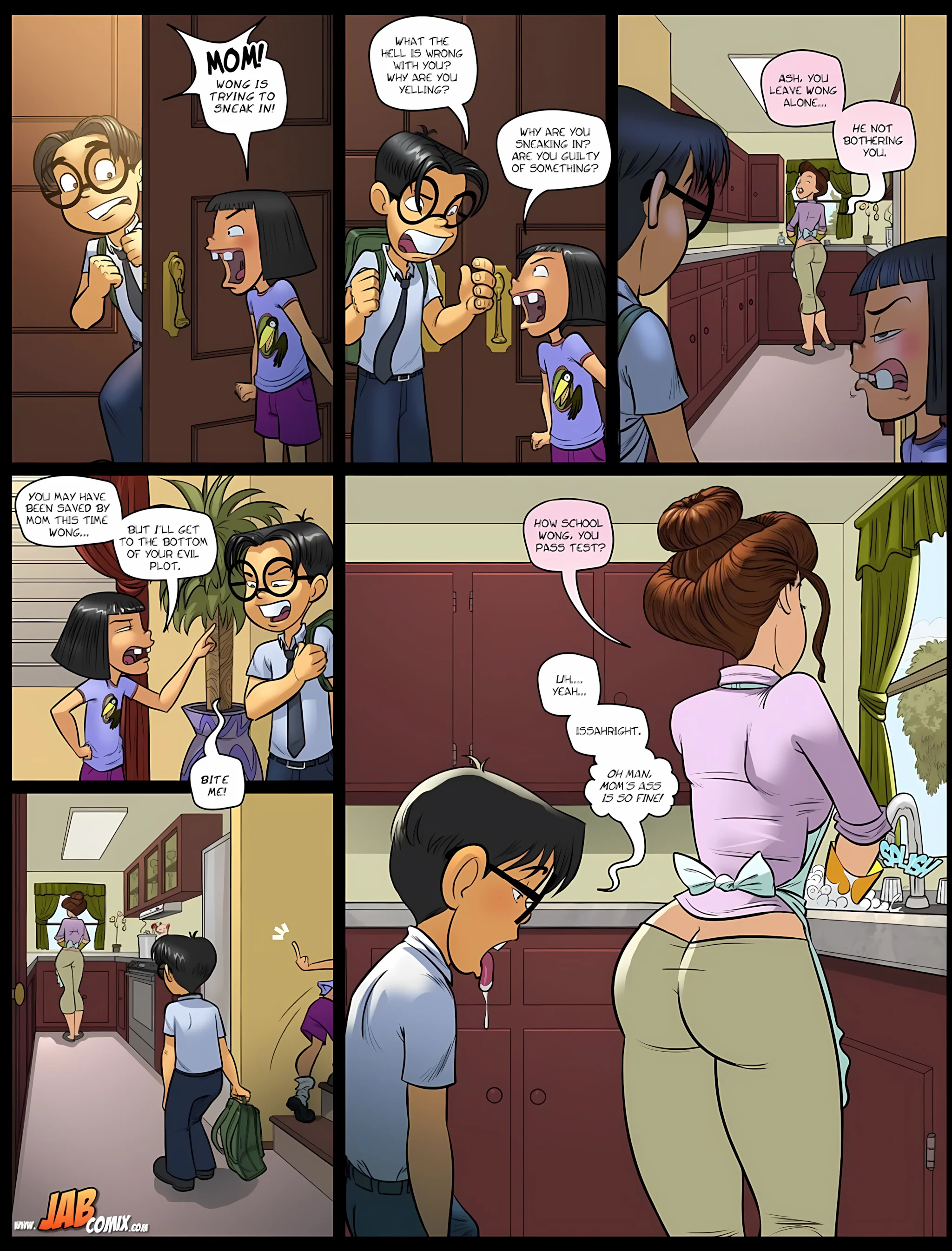 My Hot Ass Neighbor [JABComix] - 5 . My Hot Ass Neighbor - Taking a Peek - Chapter 5 - Page 12