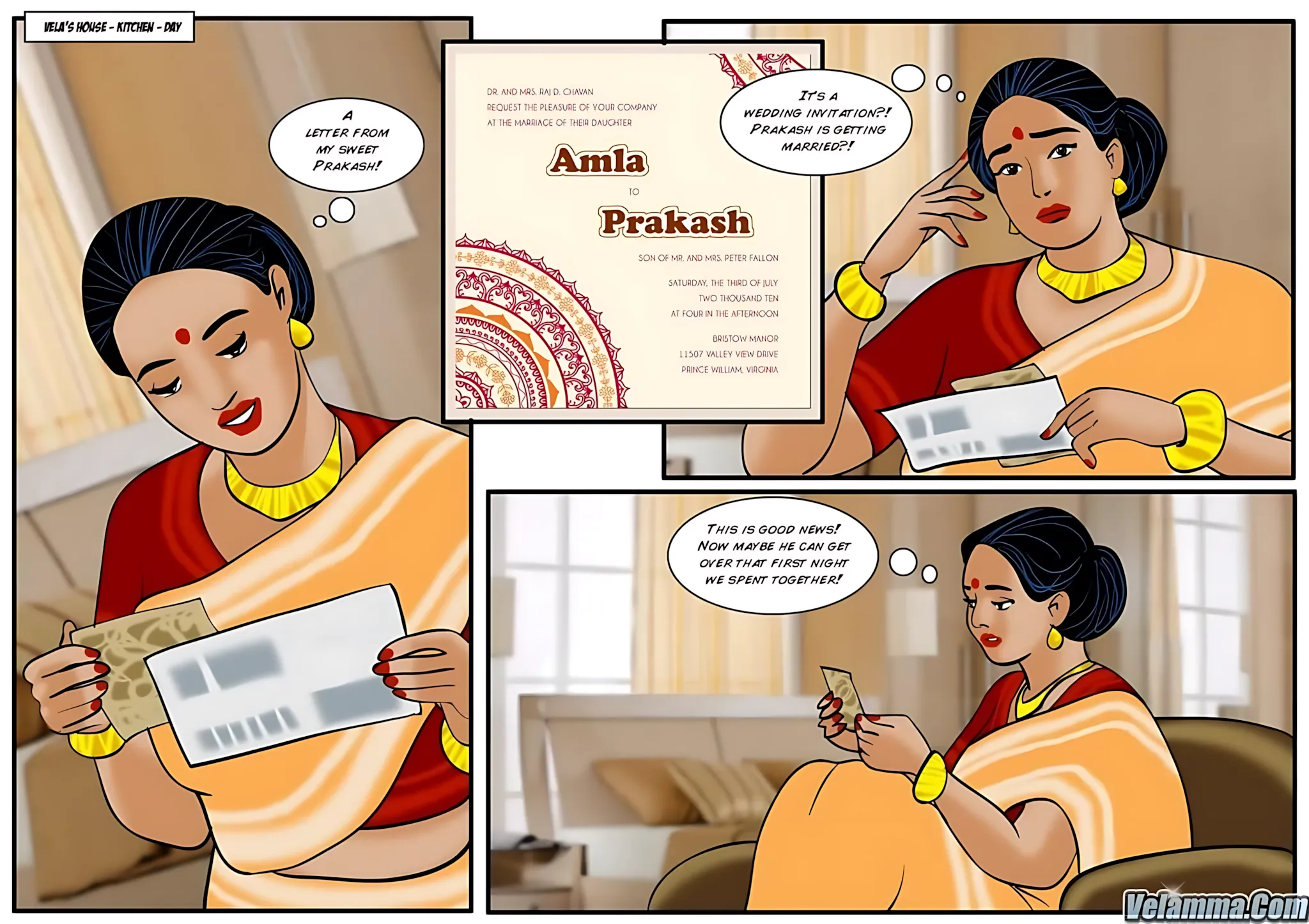 Velamma All Episodes Comics - 27 . Velamma - Episode 27 - His Wedding Day - Page 2
